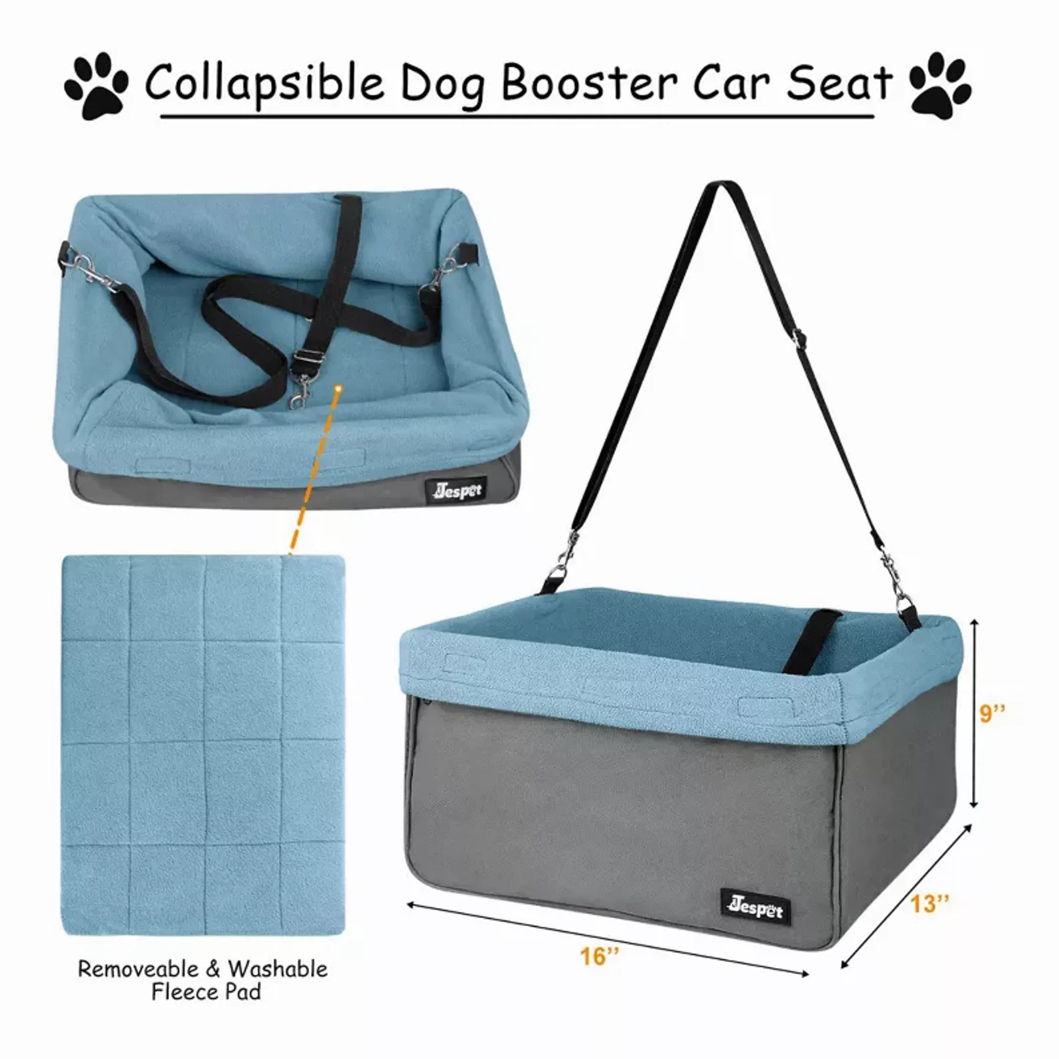 JESPET & GOOPAWS Portable Dog Booster Seat
