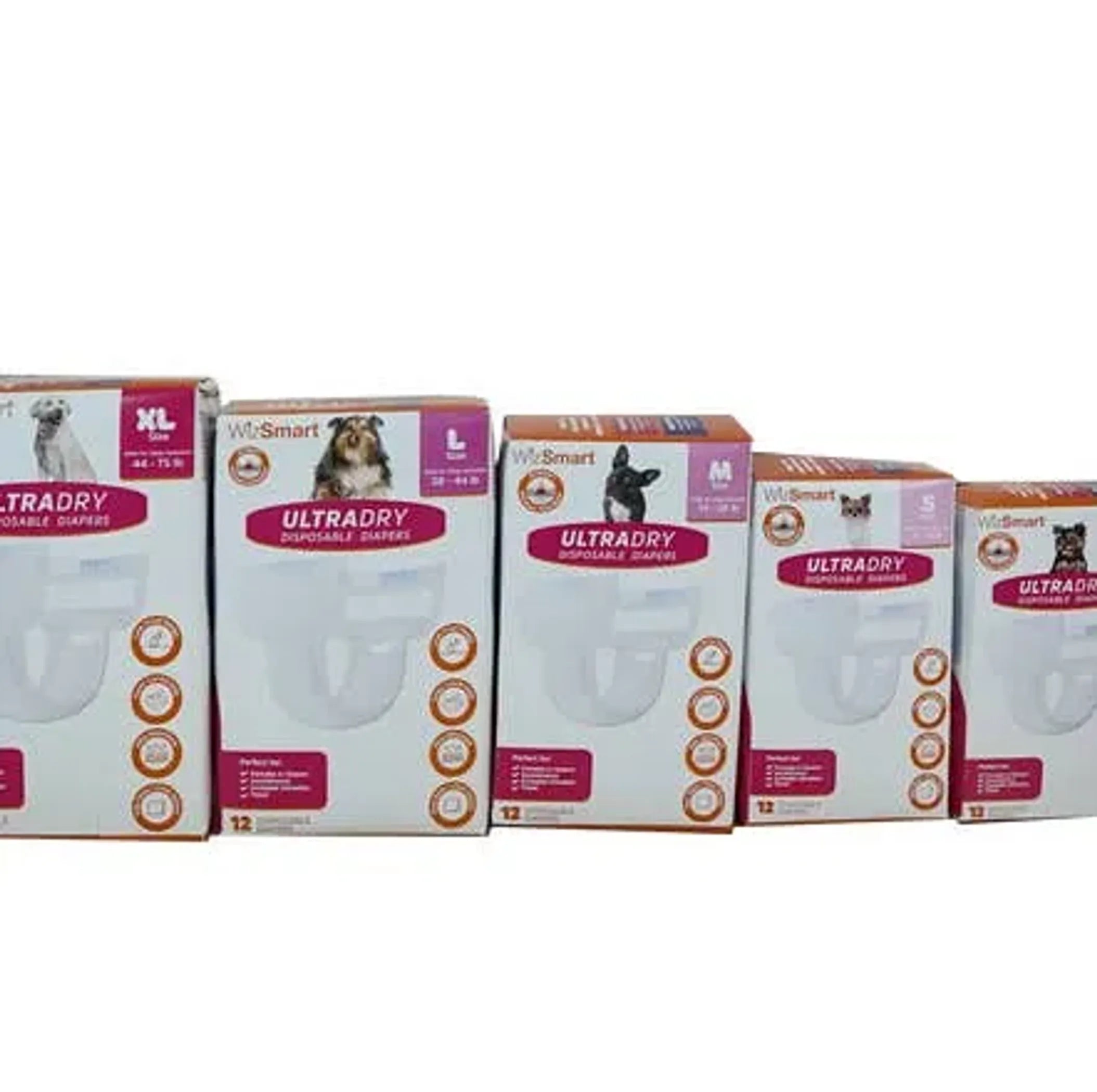 WizSmart UltraDry Dog Diapers – Disposable & Leak-Proof