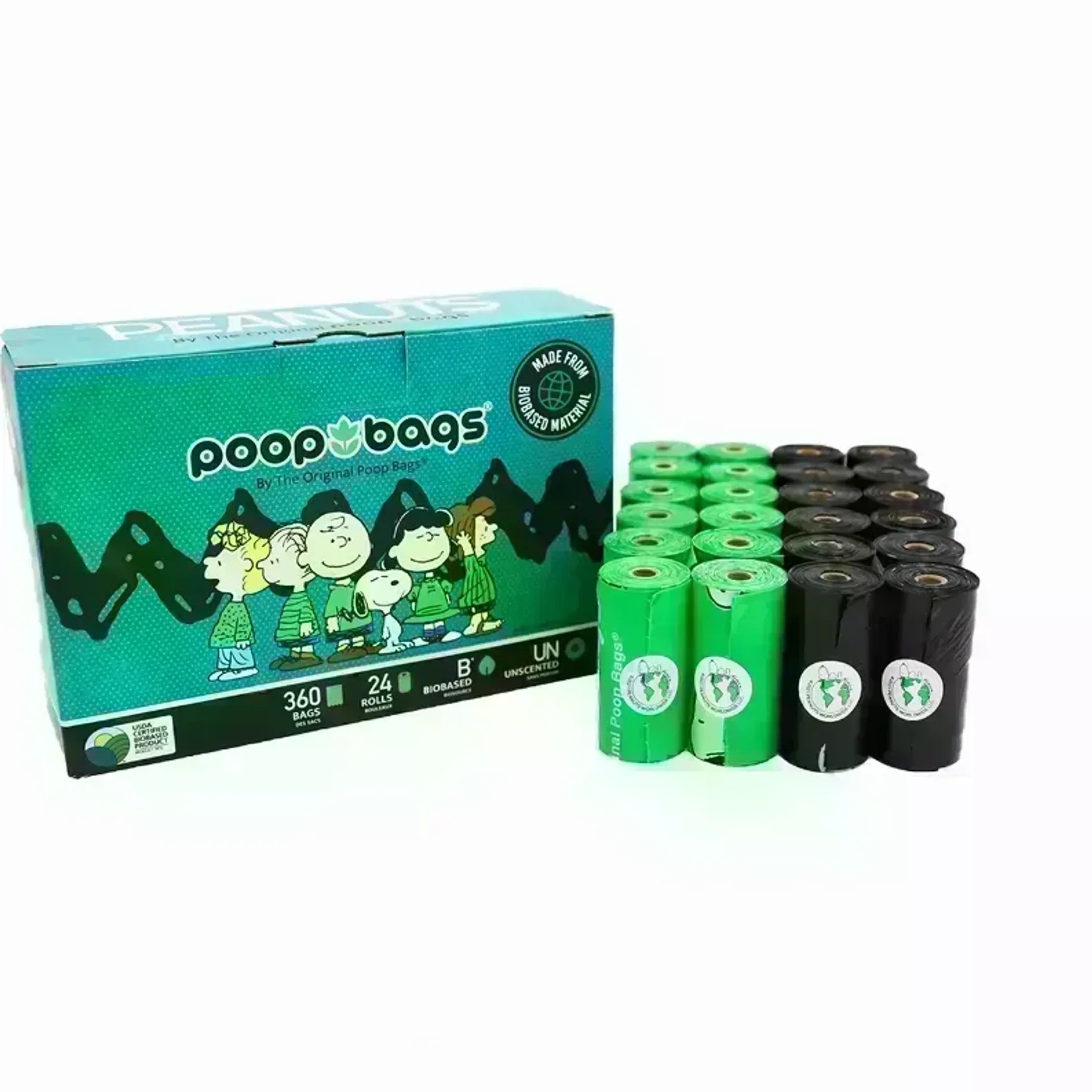 Eco-Friendly Poop Bags with Snoopy & Friends