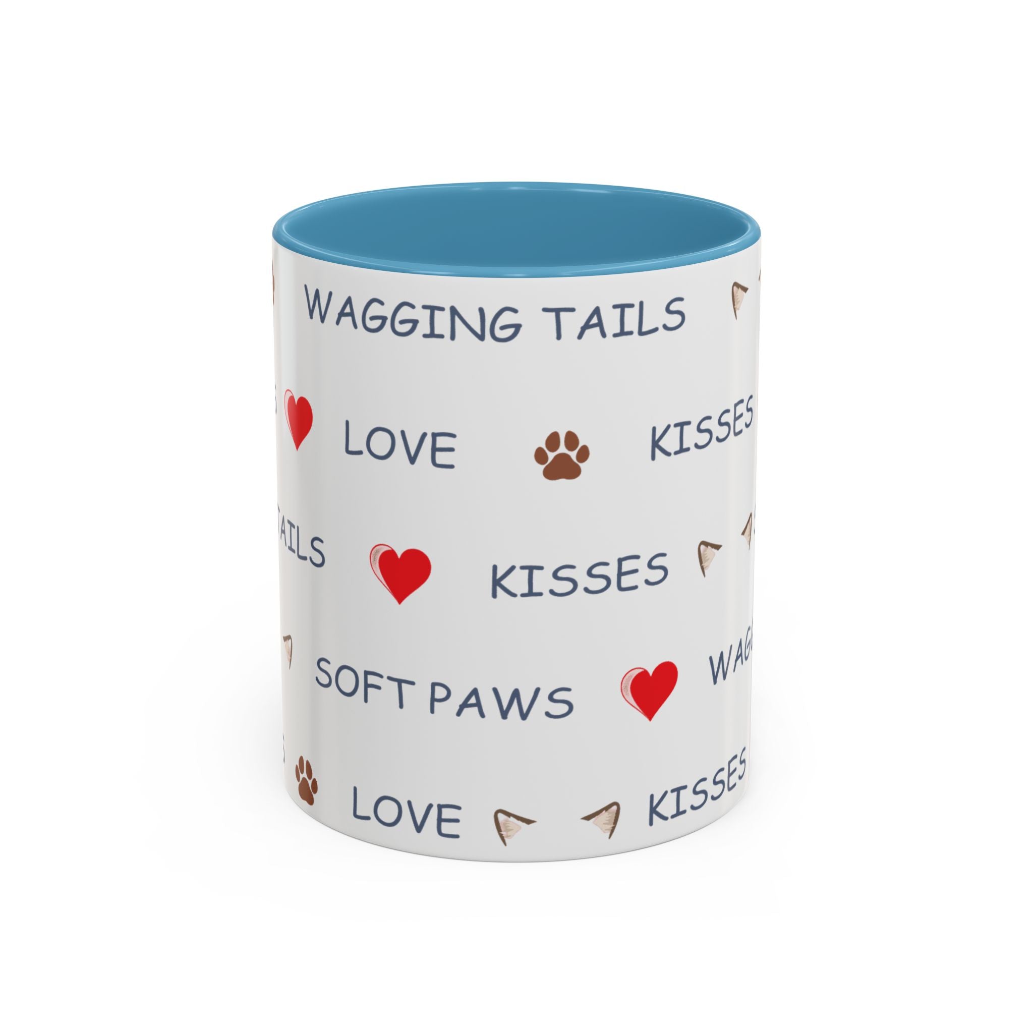 Warm & Fuzzy Pet Lover Collection - Wagging Tails & Kisses Design Mug
