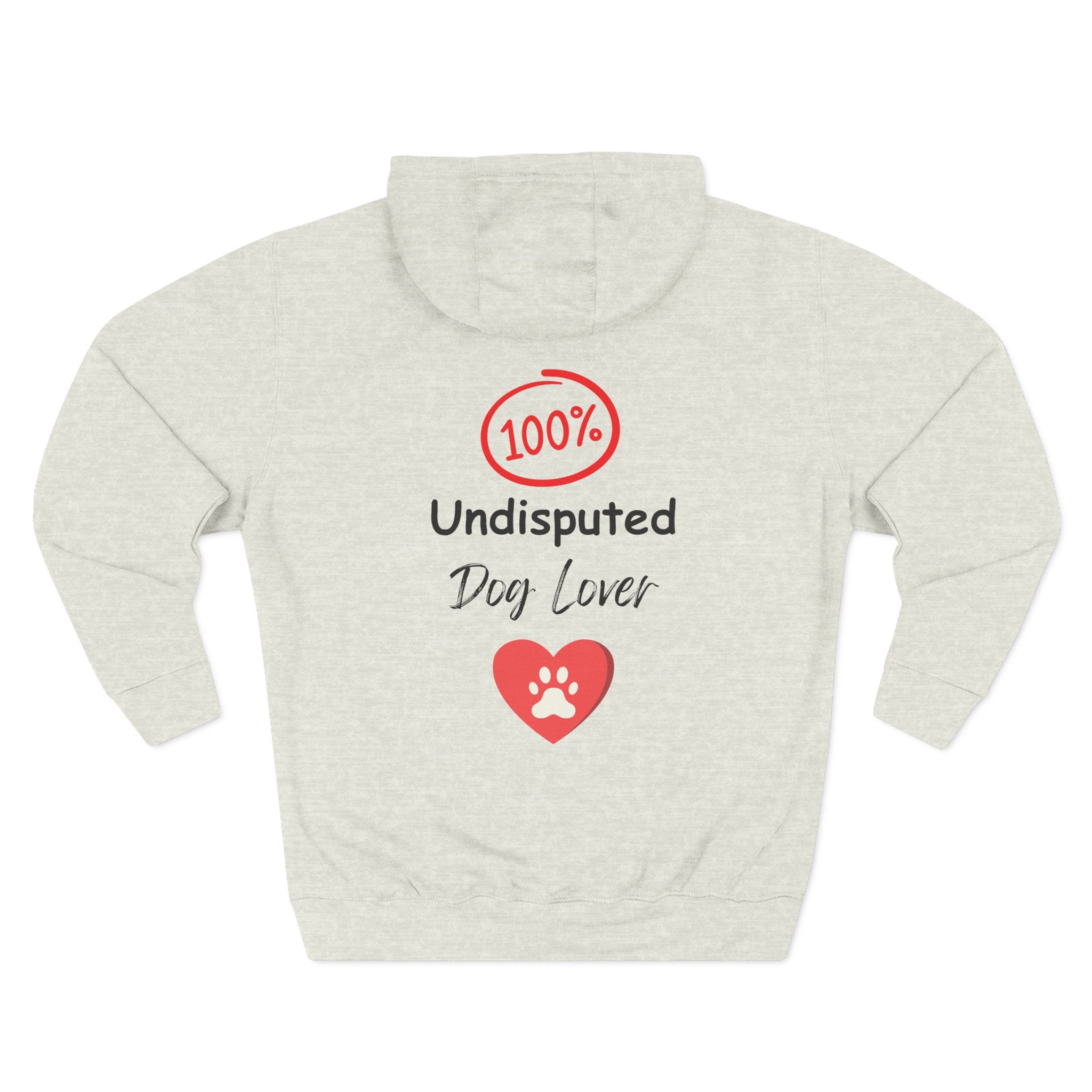 "100% Undisputed Dog Lover" Crew Neck Sweatshirt