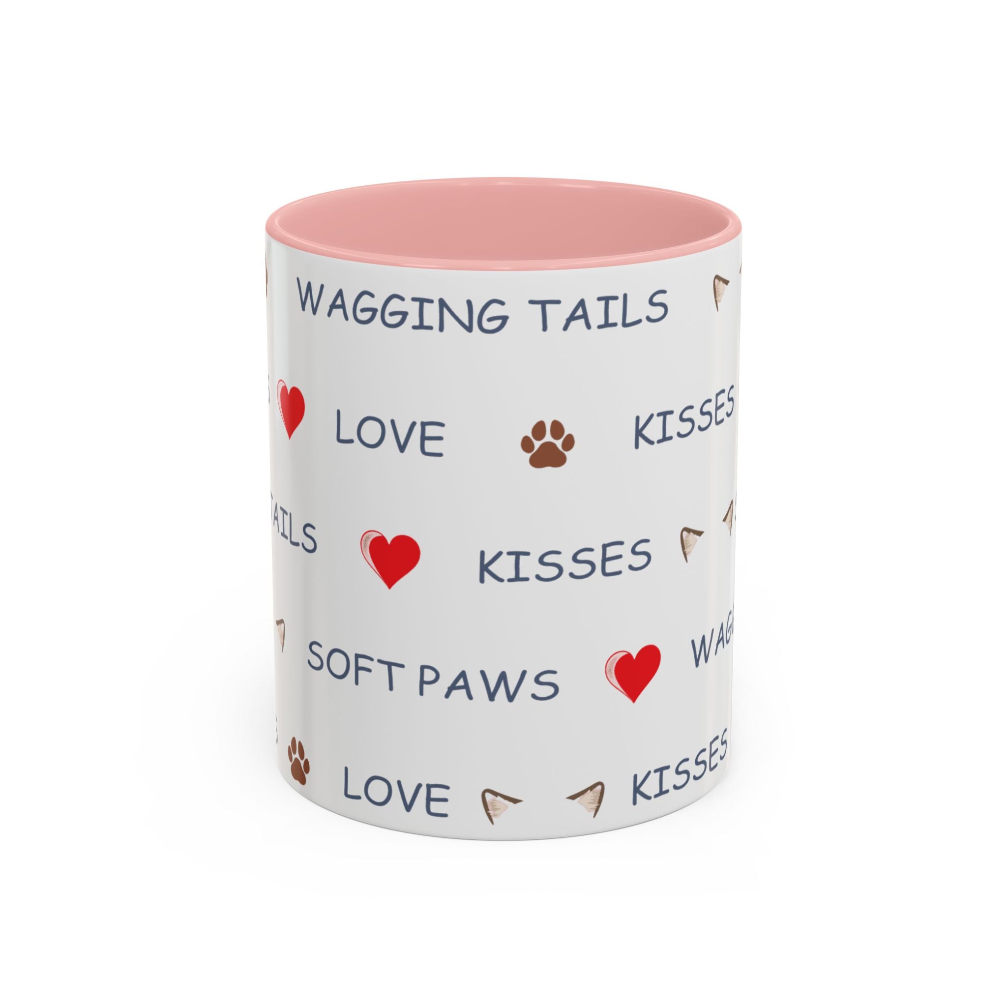 Warm & Fuzzy Pet Lover Collection - Wagging Tails & Kisses Design Mug