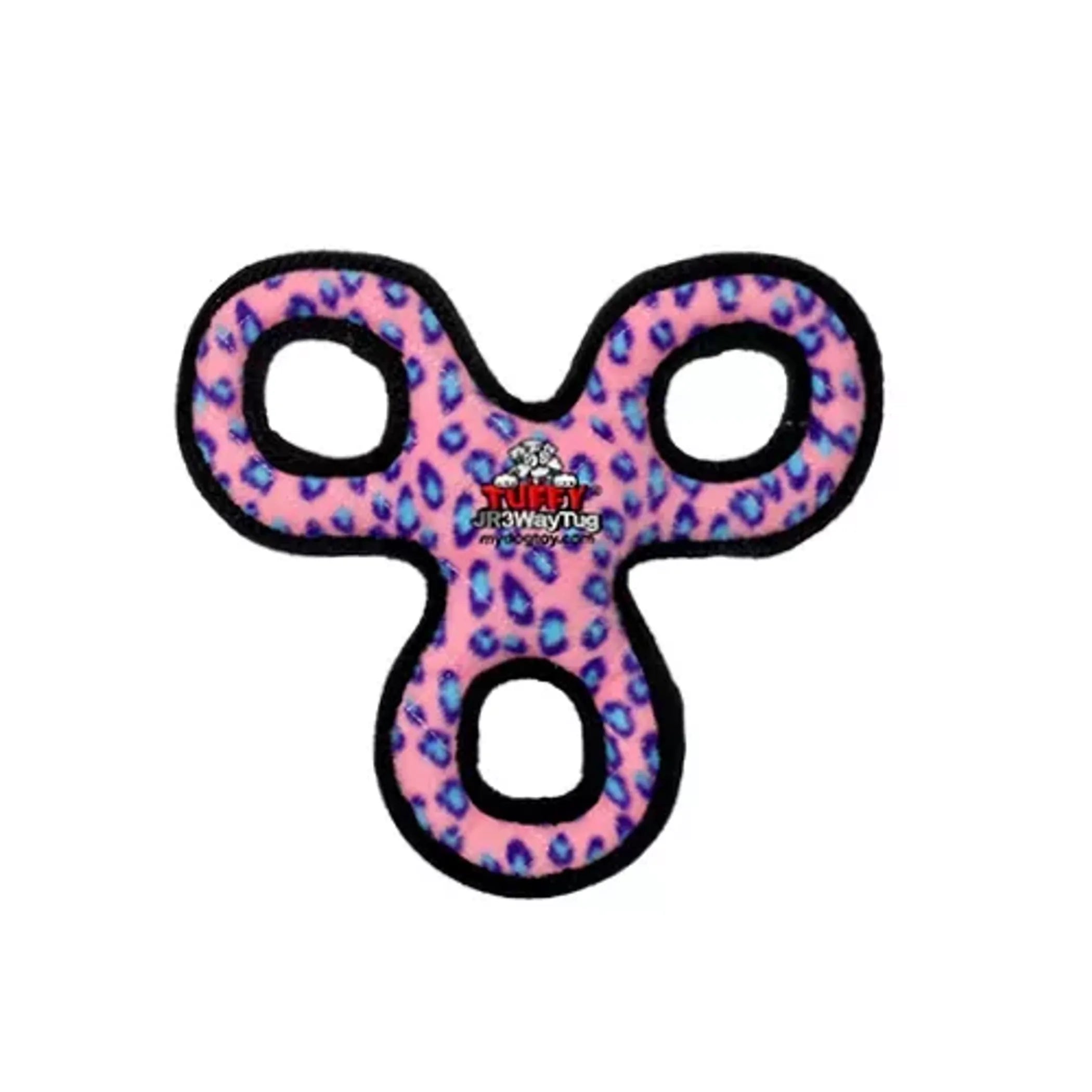 Tuffy® Jr. 3-Way Tug Pink Leopard Prints