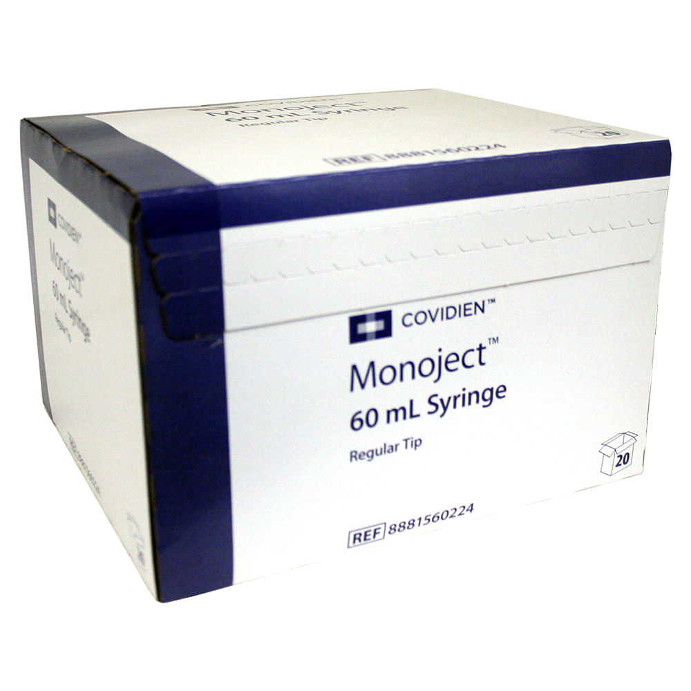 Rx Monoject Syringe  60cc LS  20 Count