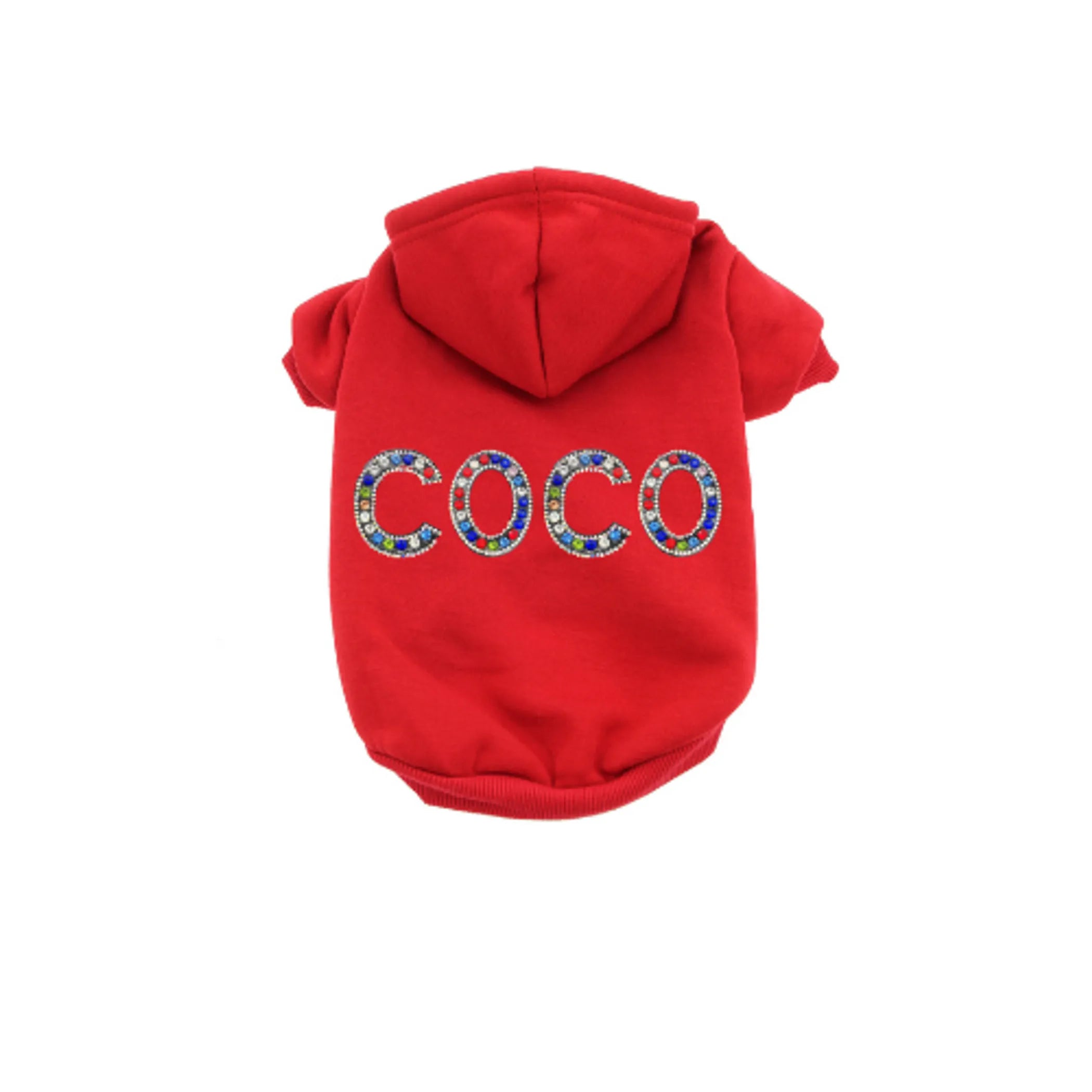 Coco Rhinestone Dog Hoodie
