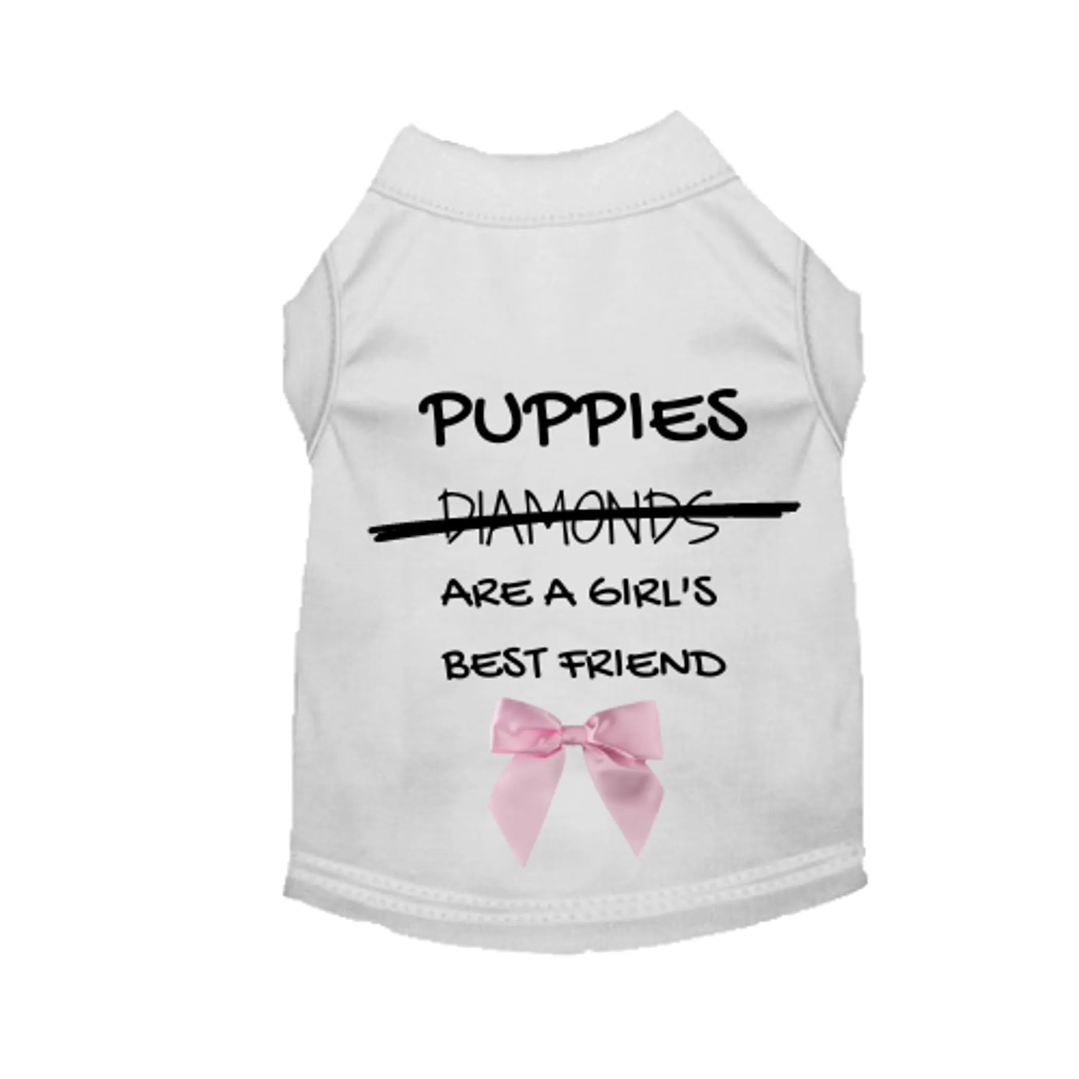 Puppies Are A Girl's Best Friend Dog Dress/Shirt