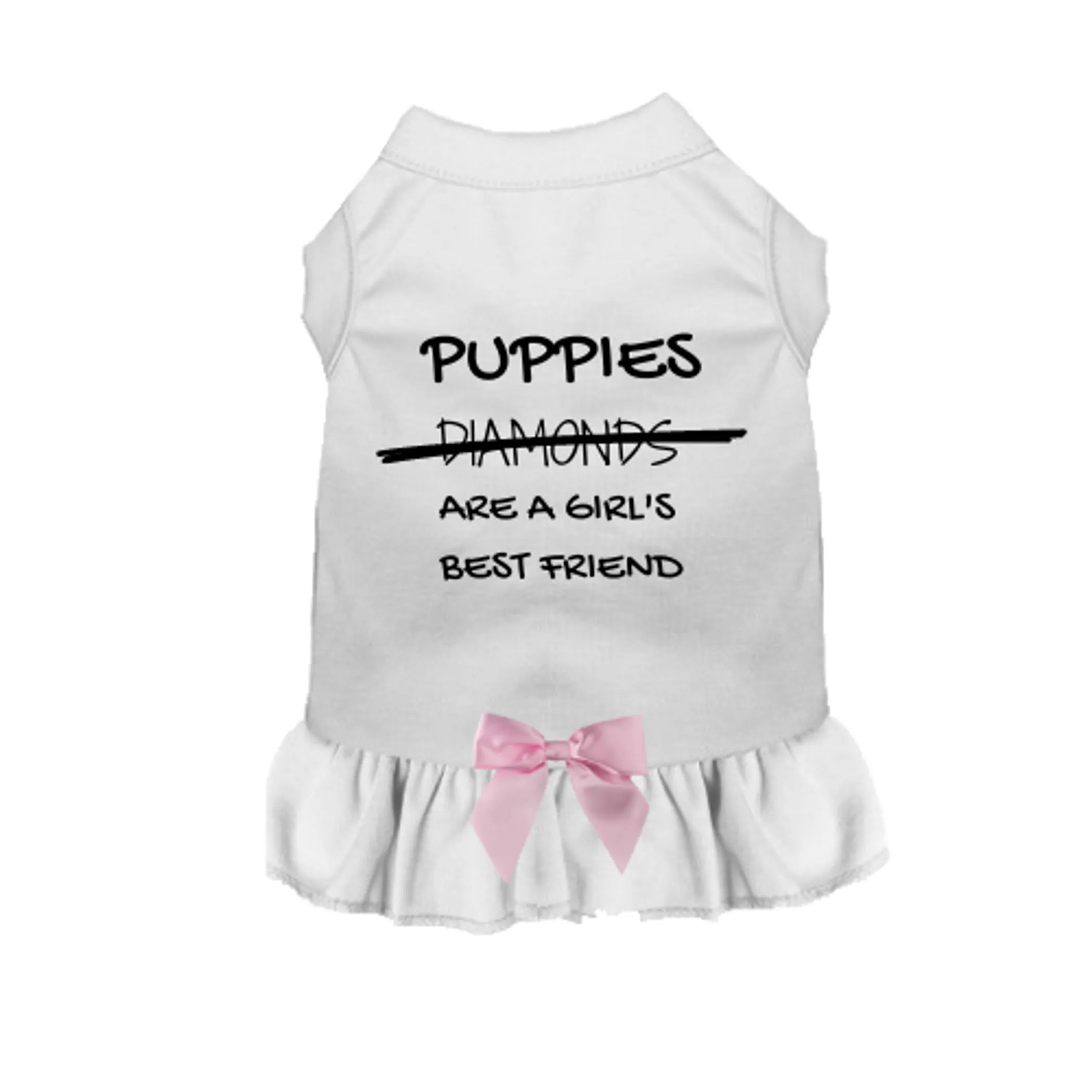 Puppies Are A Girl's Best Friend Dog Dress/Shirt