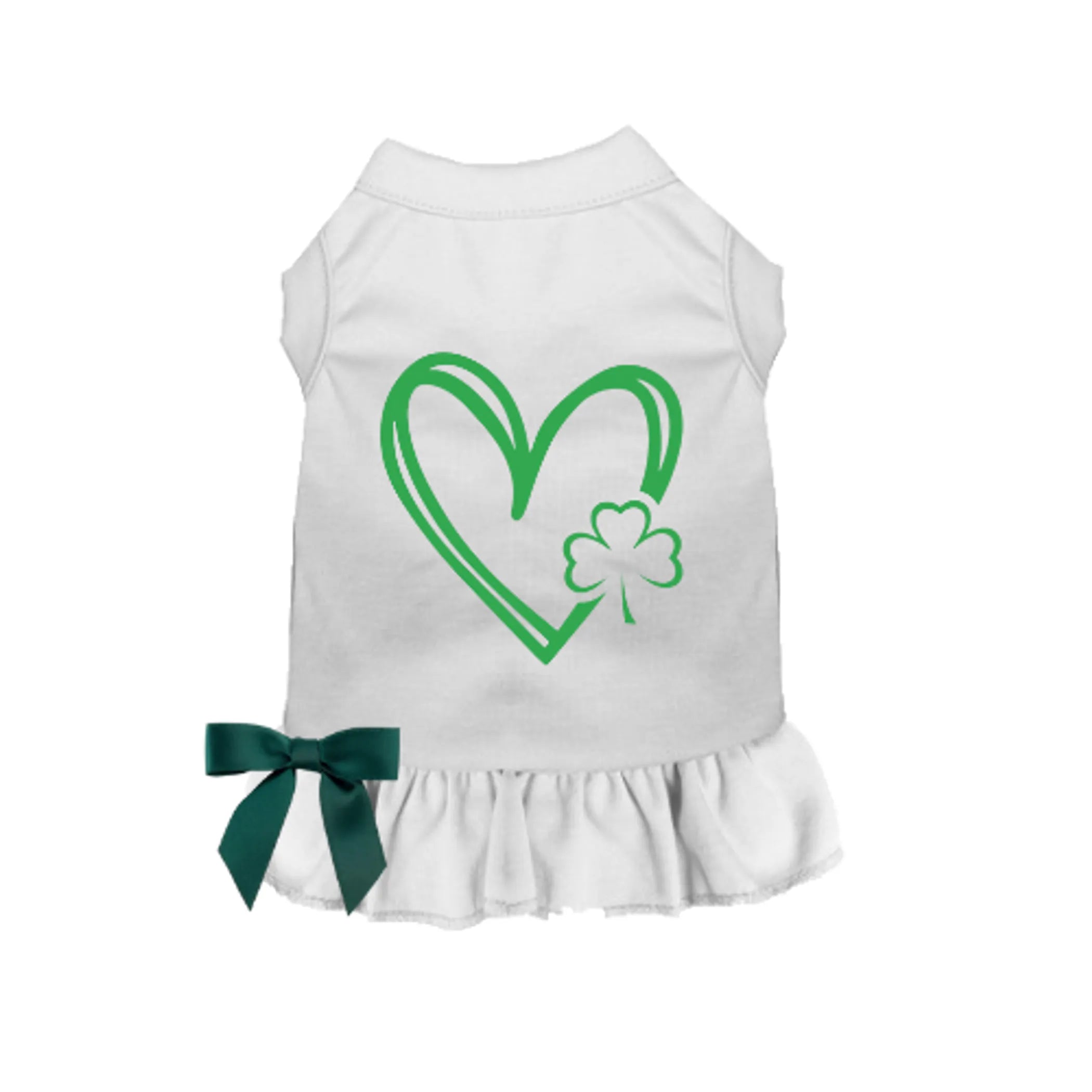 Shamrocks &amp; Hearts Dog Dress/Shirt