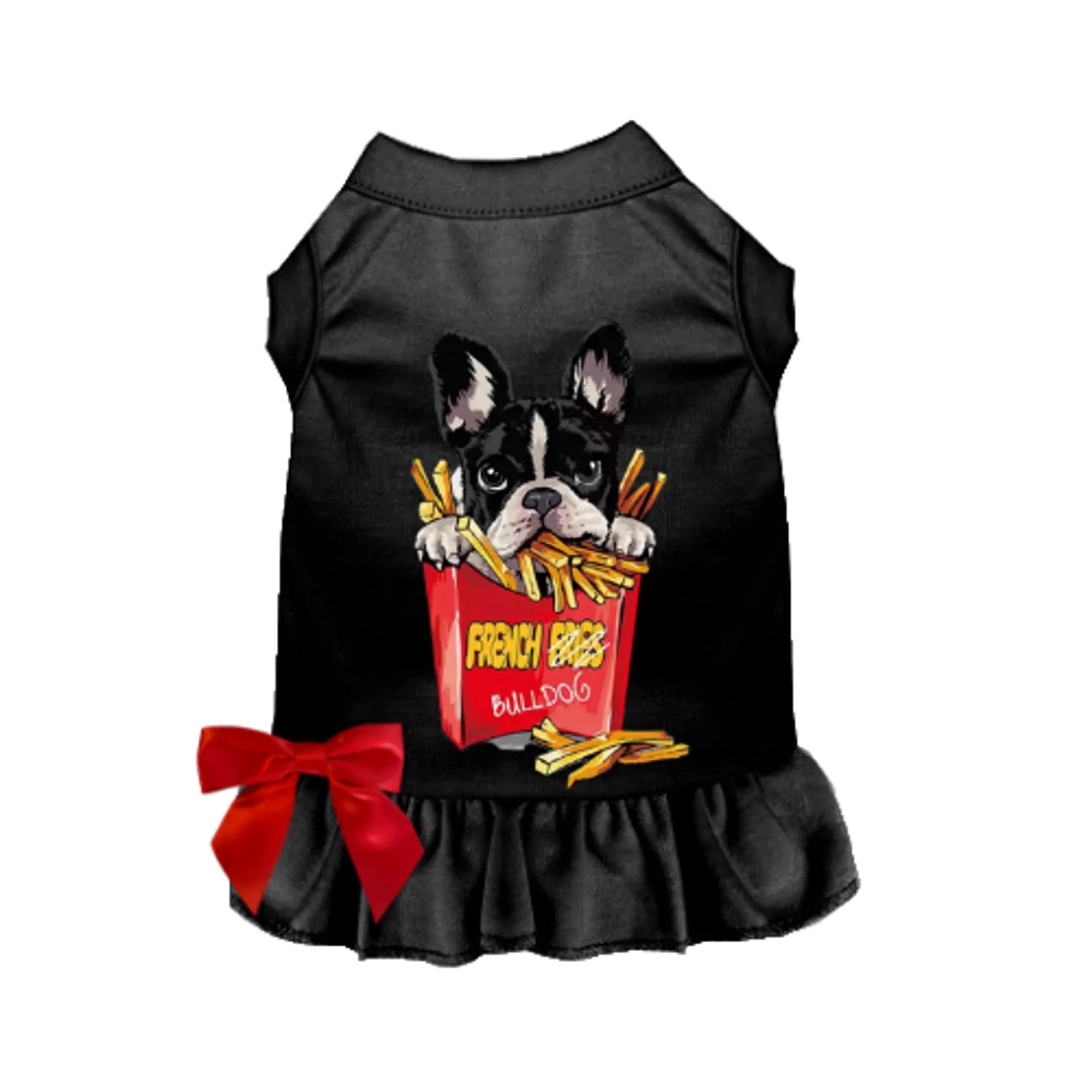 Frenchie Fries Dog Tee or Dress