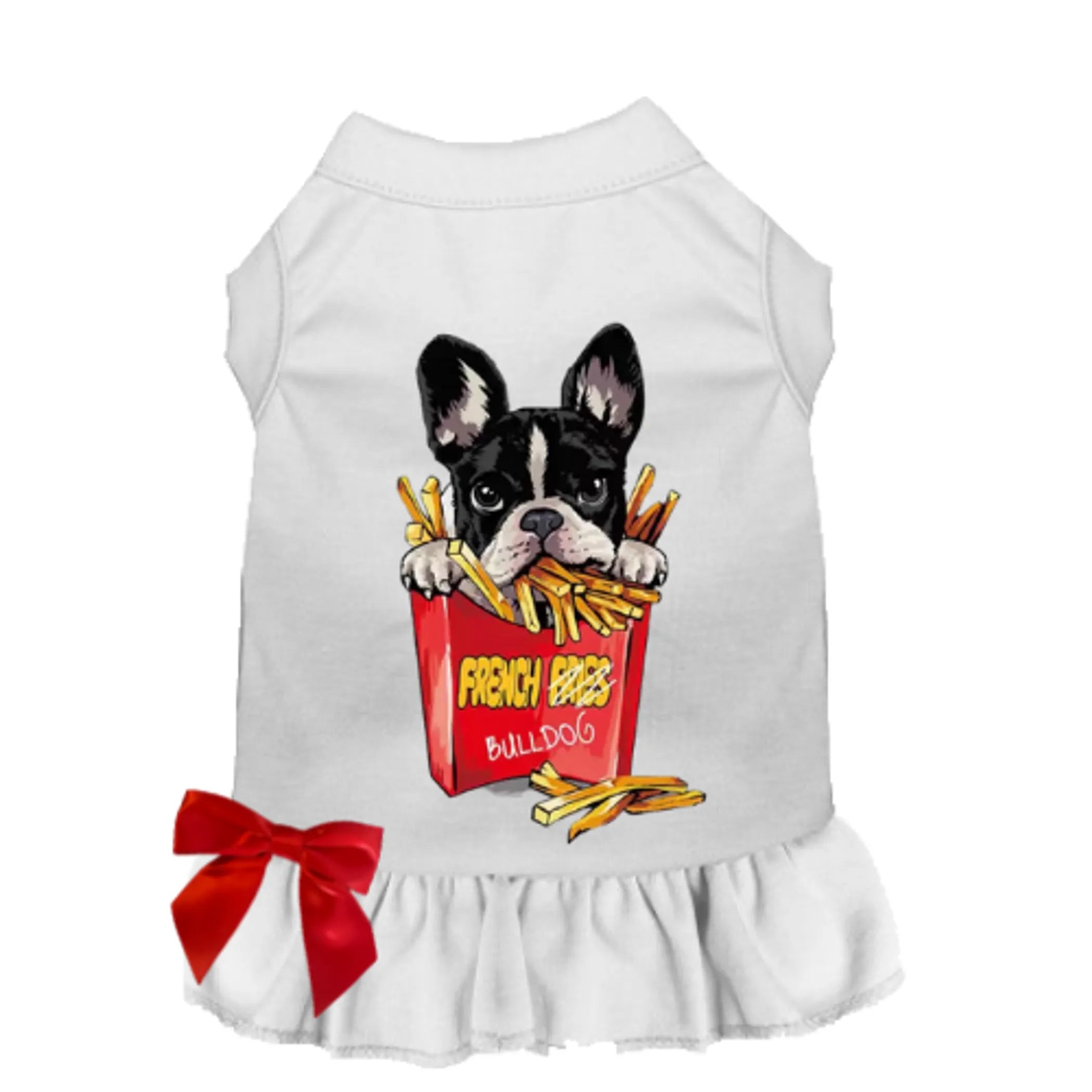 Frenchie Fries Dog Tee or Dress
