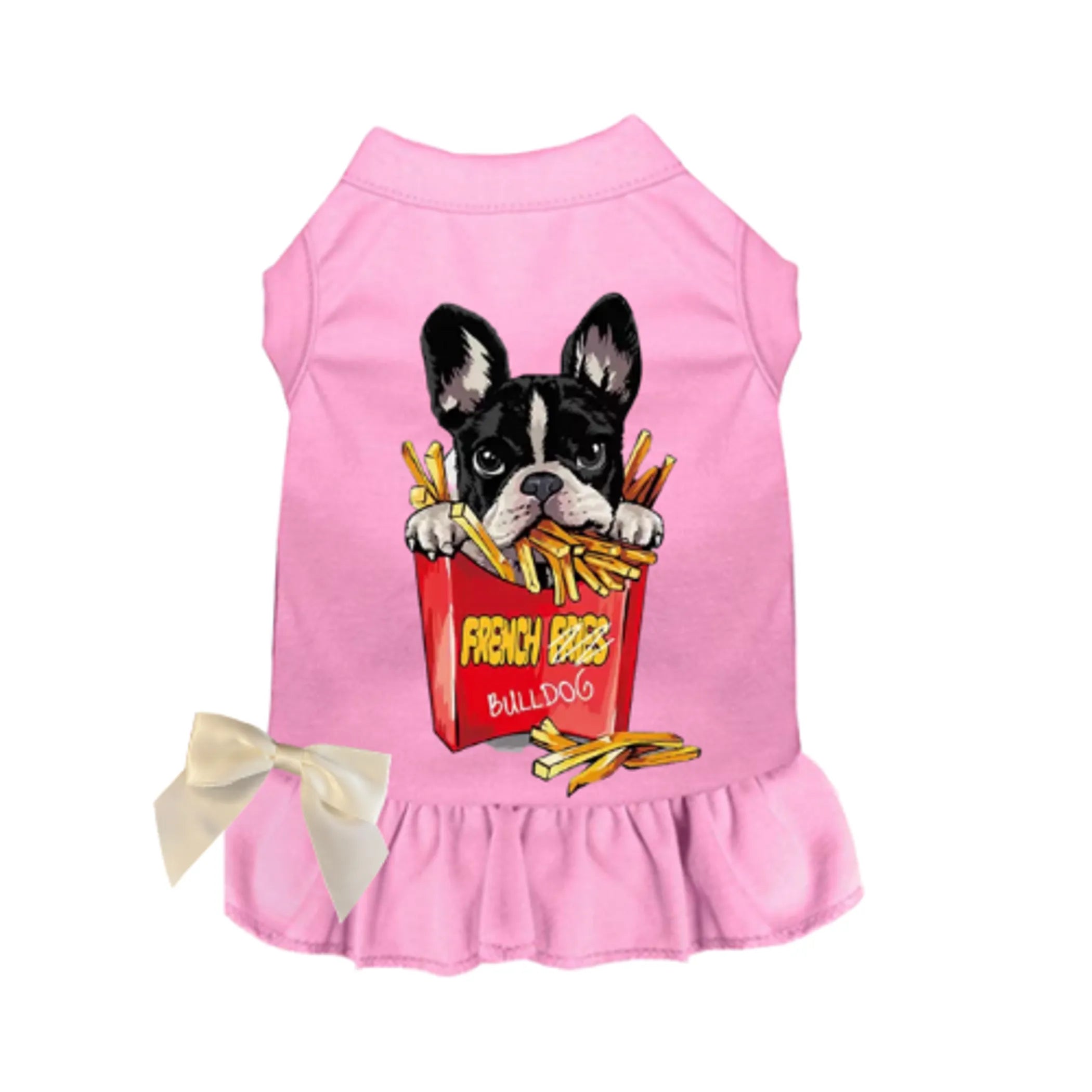 Frenchie Fries Dog Tee or Dress