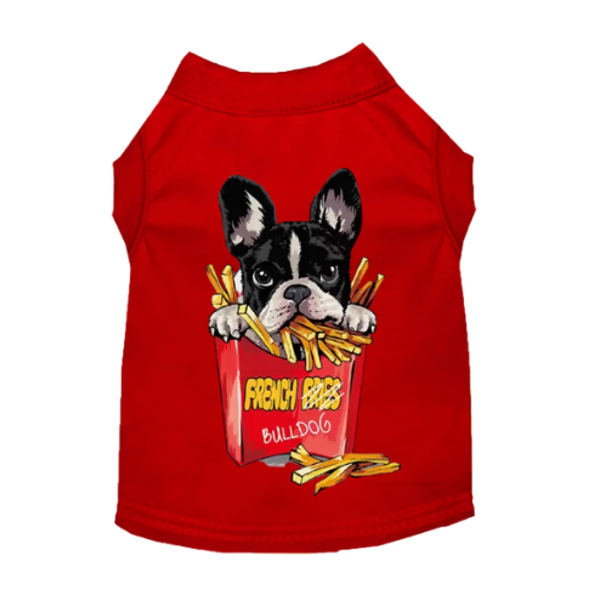 Frenchie Fries Dog Tee or Dress