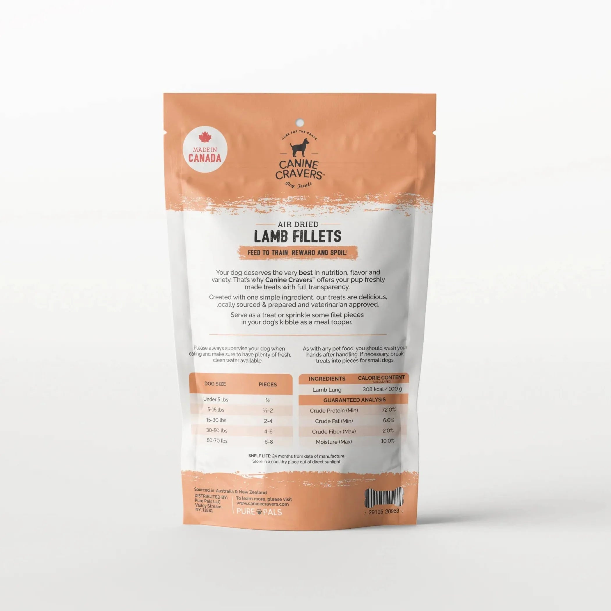 Canine Cravers Air-Dried Lamb Fillets