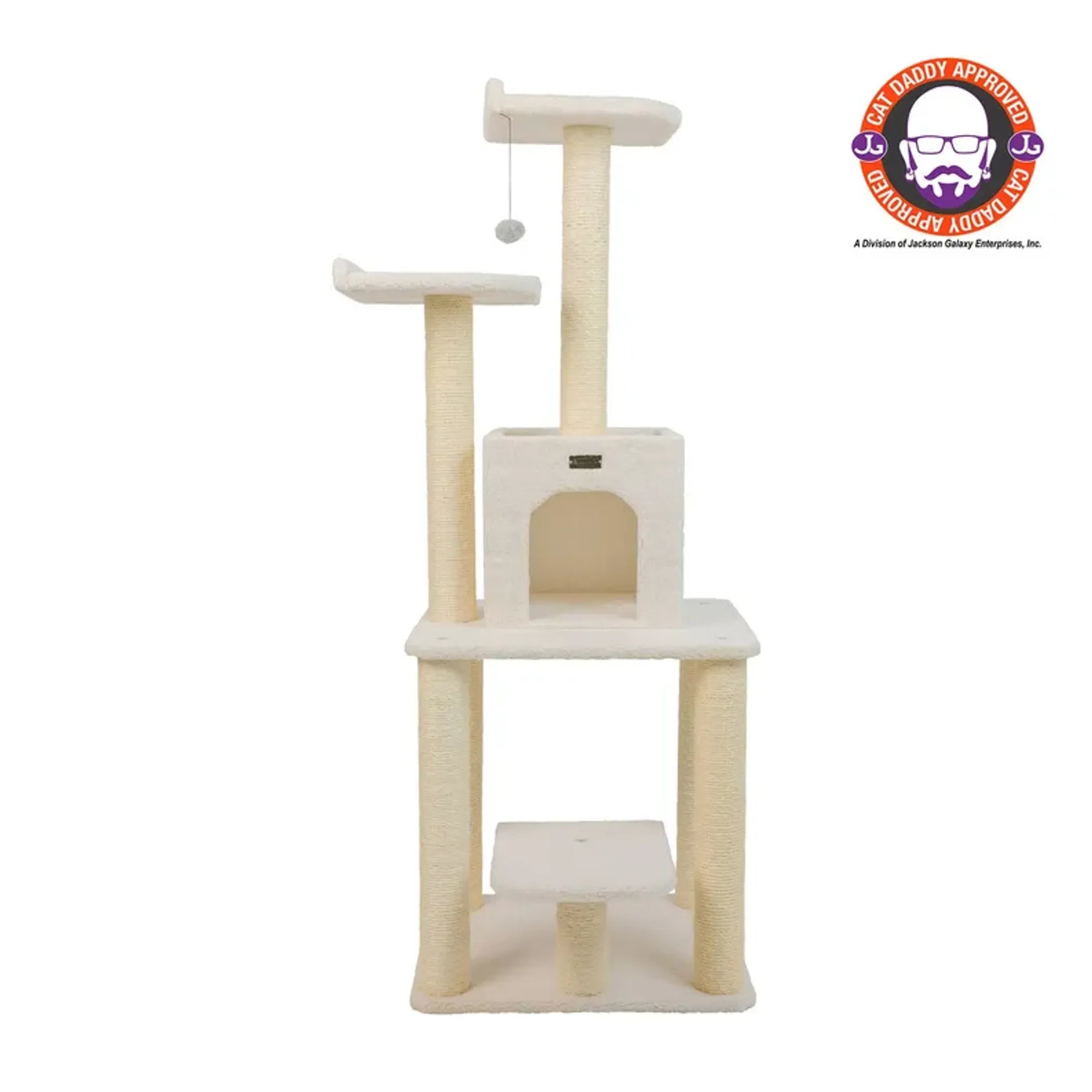 Real Wood Classic Cat Tree Five Levels Cat Condo
