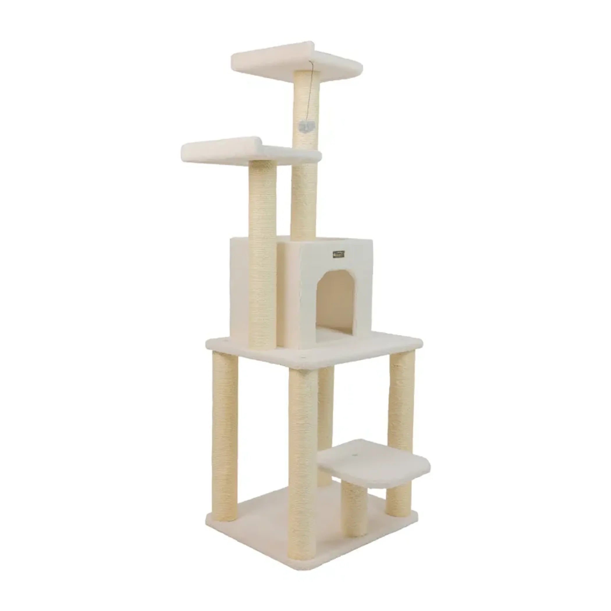 Real Wood Classic Cat Tree Five Levels Cat Condo