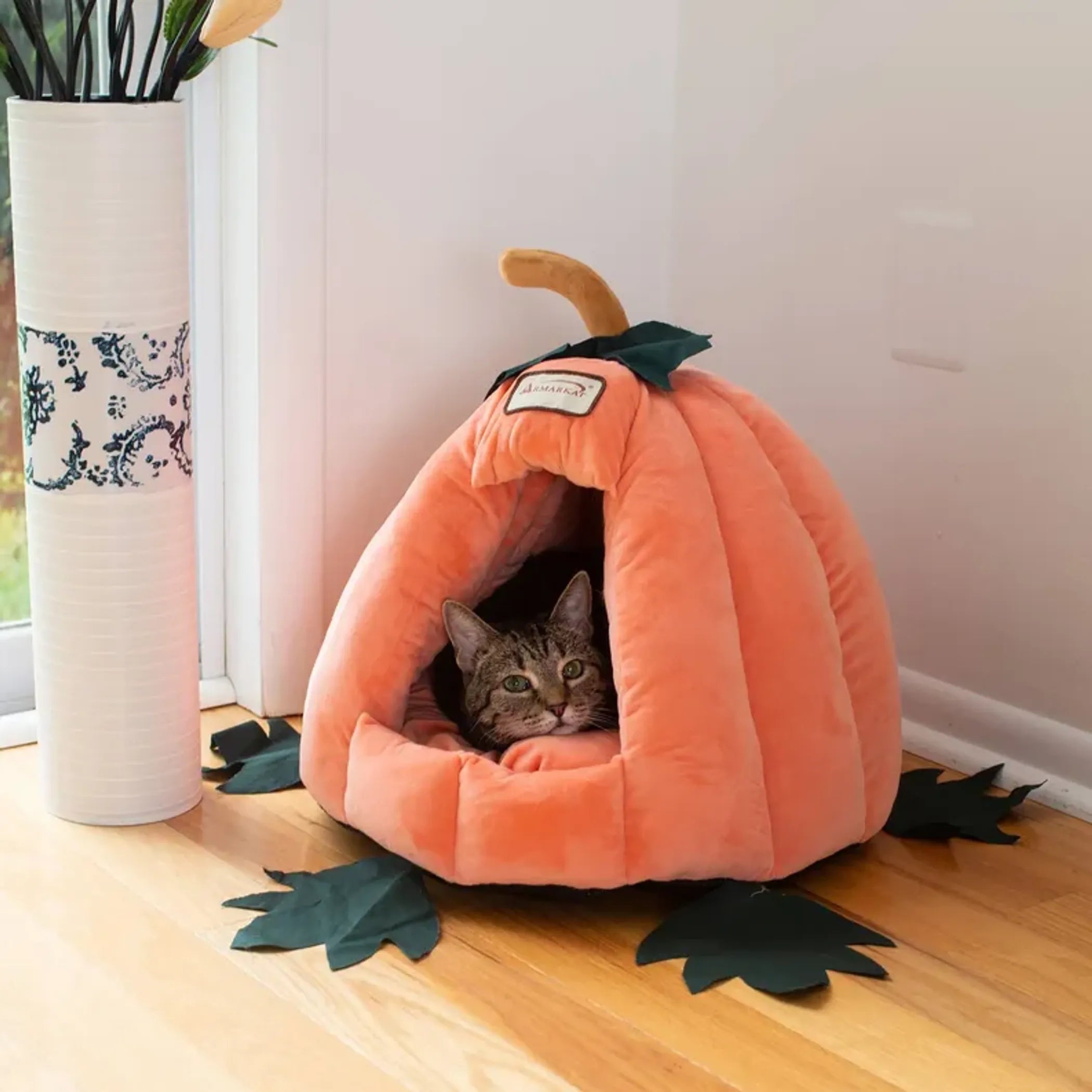 Armarkat Cat Bed C85CCS Pumpkin Shaped