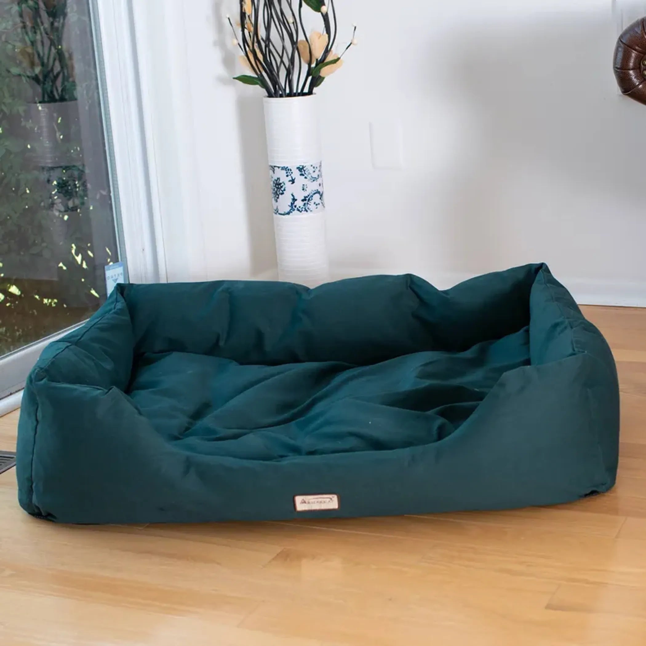 Armarkat Bolstered Dog Bed, Anti-Slip Pet Bed