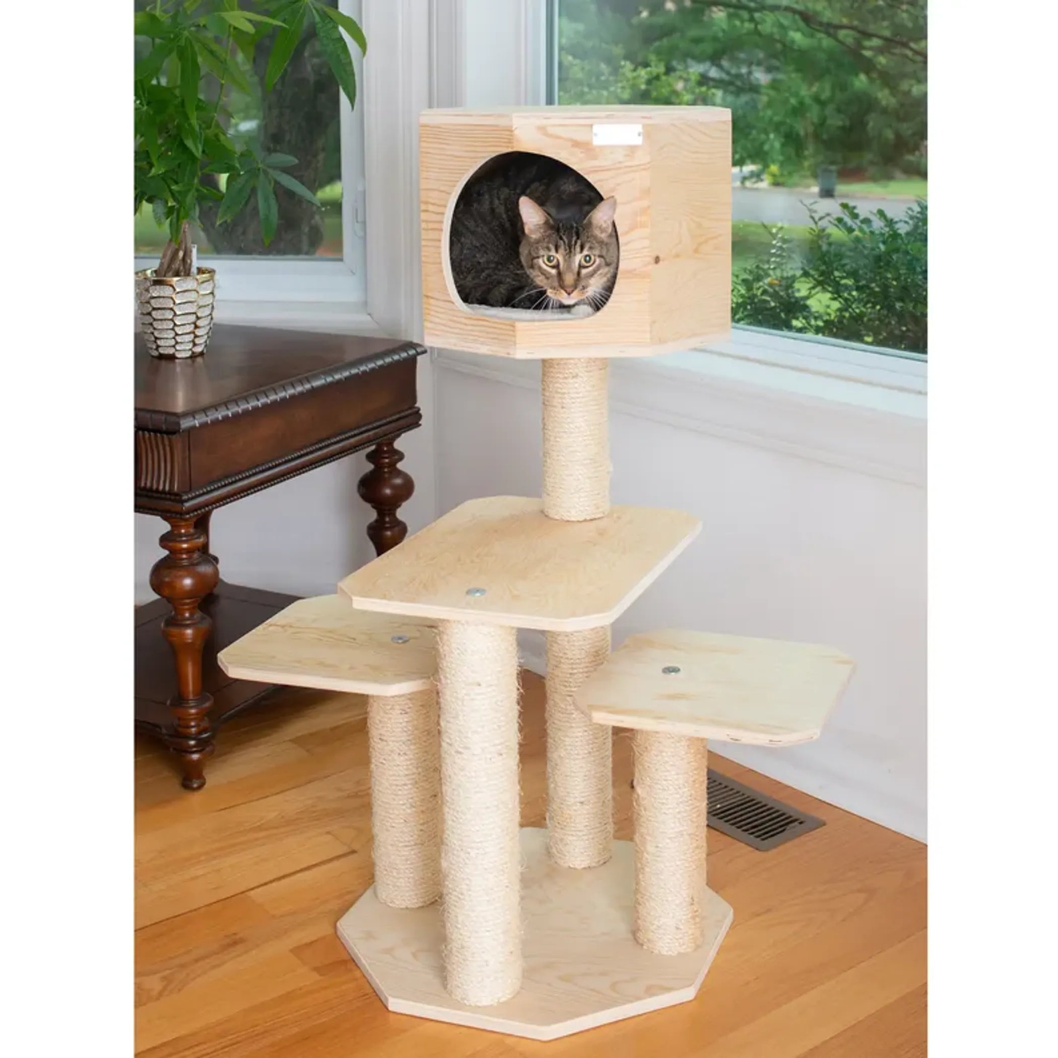 Armarkat Premium Scots Pine Solid Wood Cat Tree