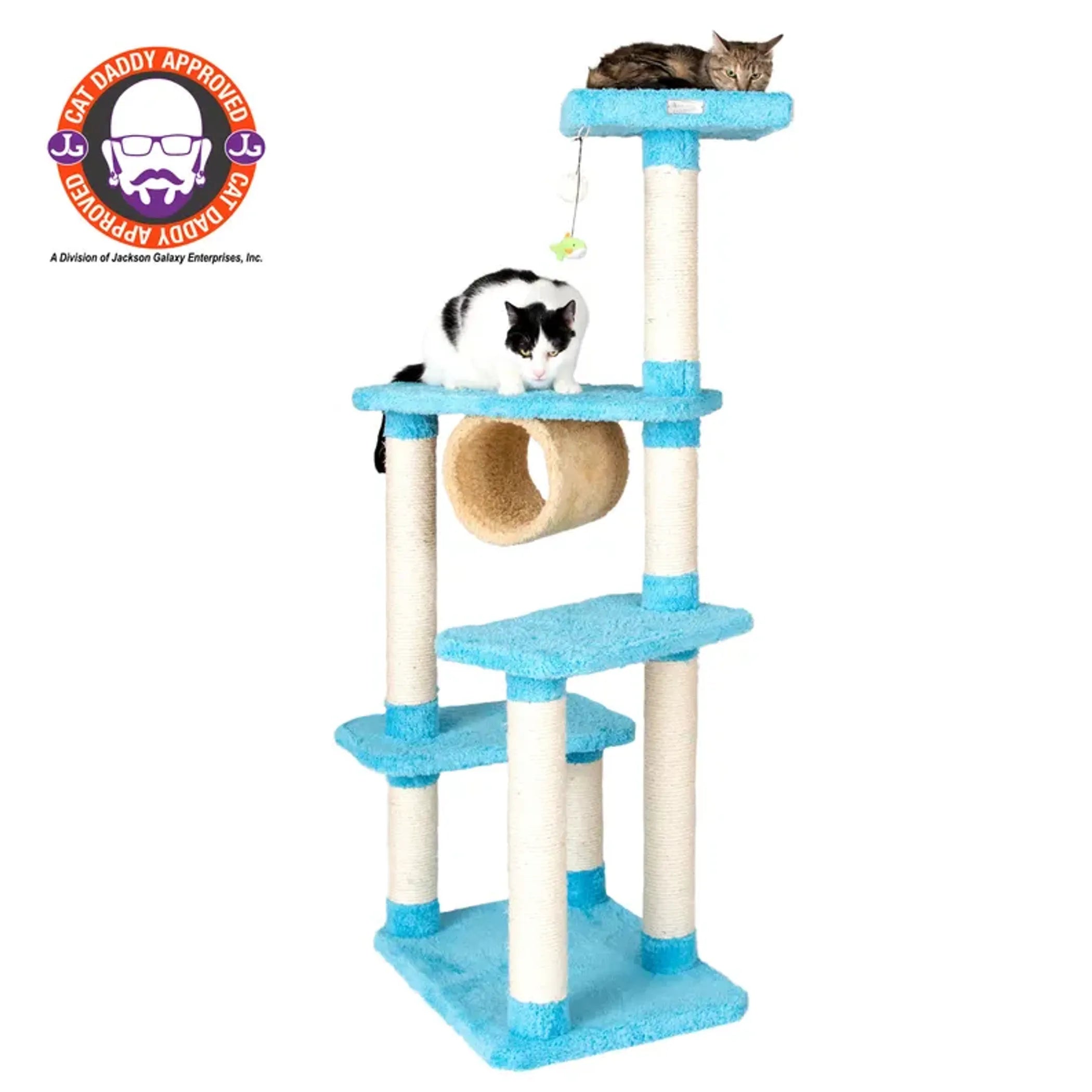 Armarkat® Cat Climber, Real Wood Cat Jungle Tree Skyblue
