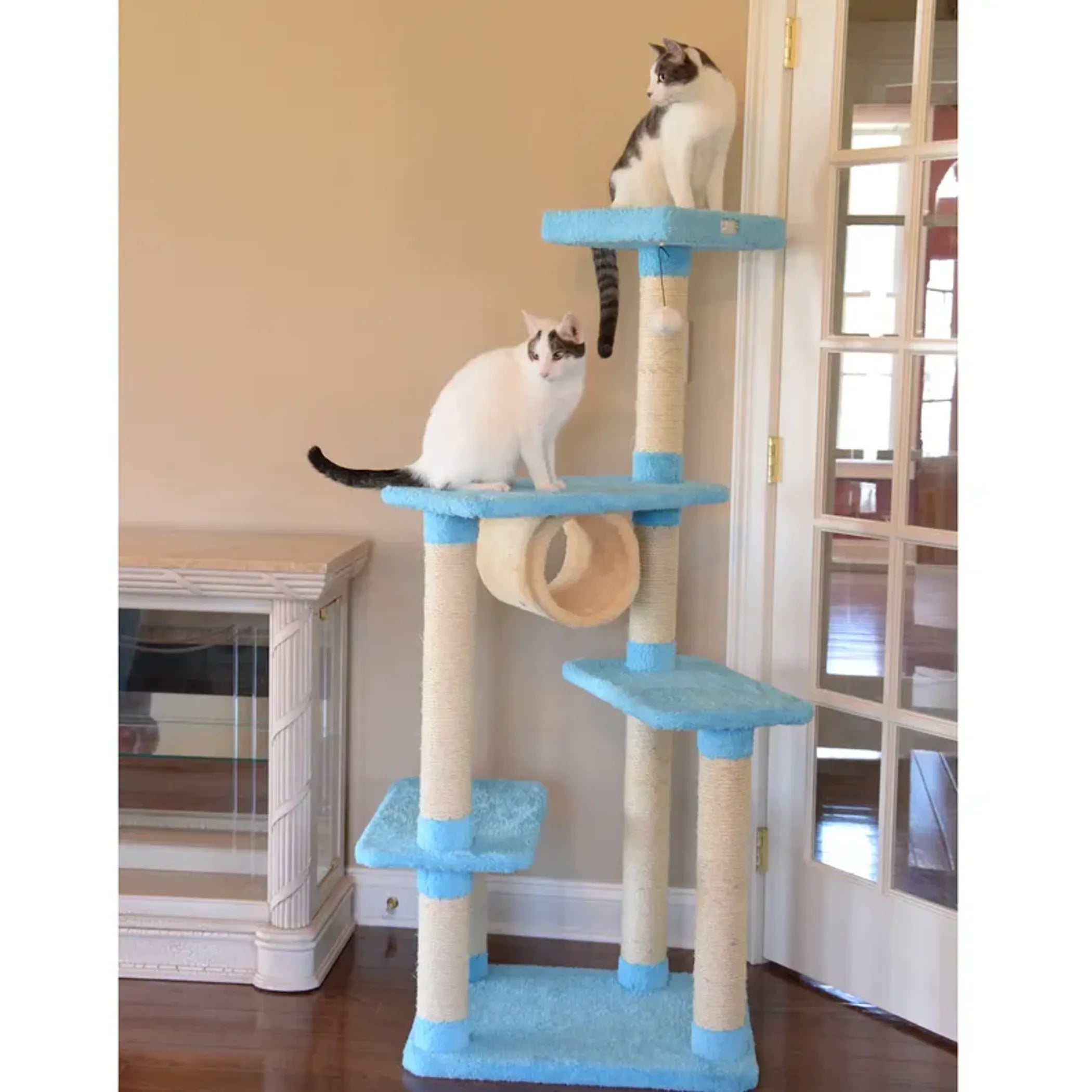 Armarkat® Cat Climber, Real Wood Cat Jungle Tree Skyblue