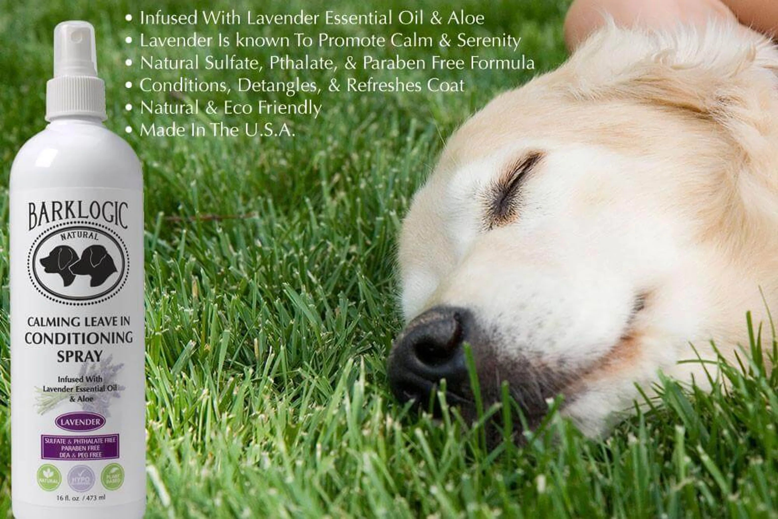 BarkLogic® Calming Leave-In Conditioner Spray – Wet or Dry