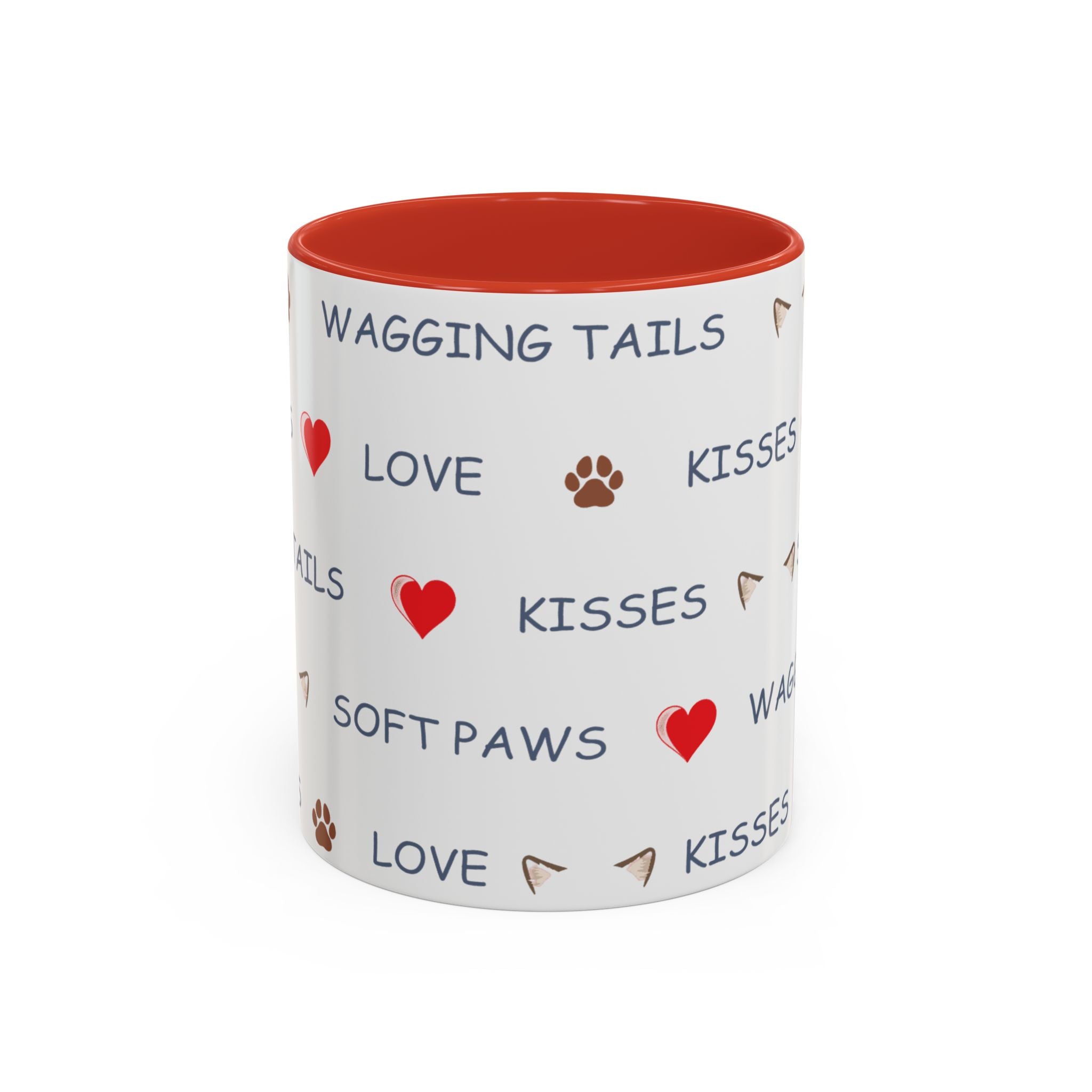 Warm & Fuzzy Pet Lover Collection - Wagging Tails & Kisses Design Mug