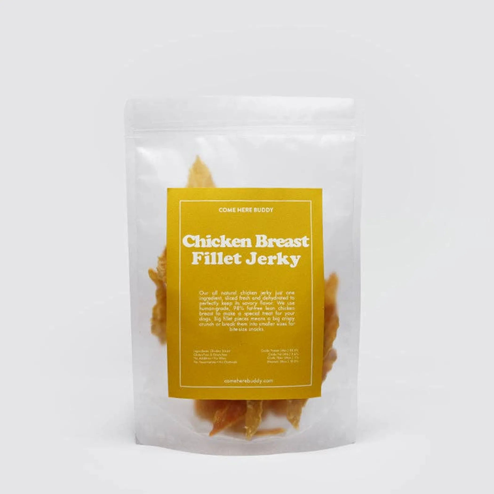 Come Here Buddy Chicken Fillet – 4 oz. Dehydrated Jerky Treats