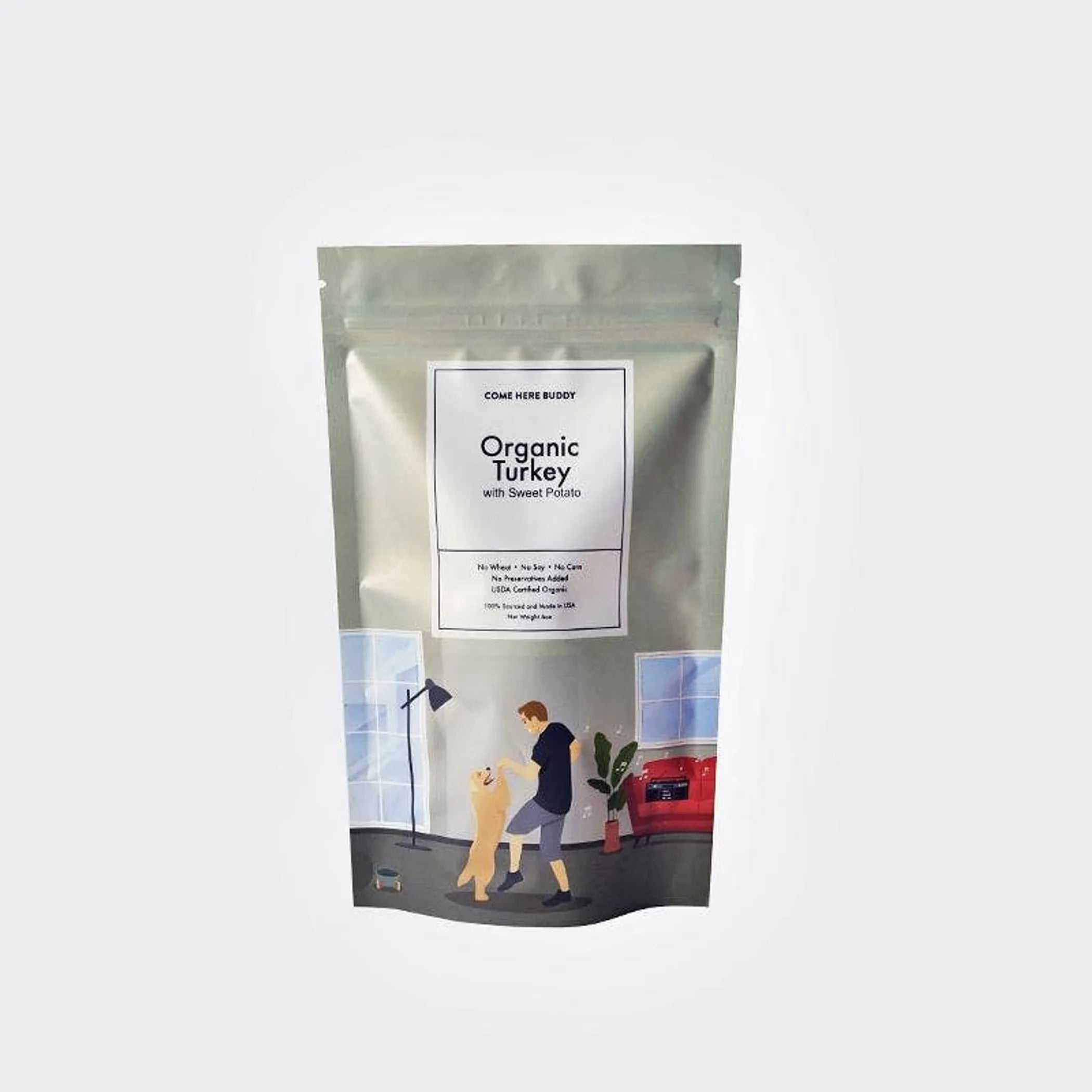 Come Here Buddy Organic Turkey with Sweet Potato Dog Treats