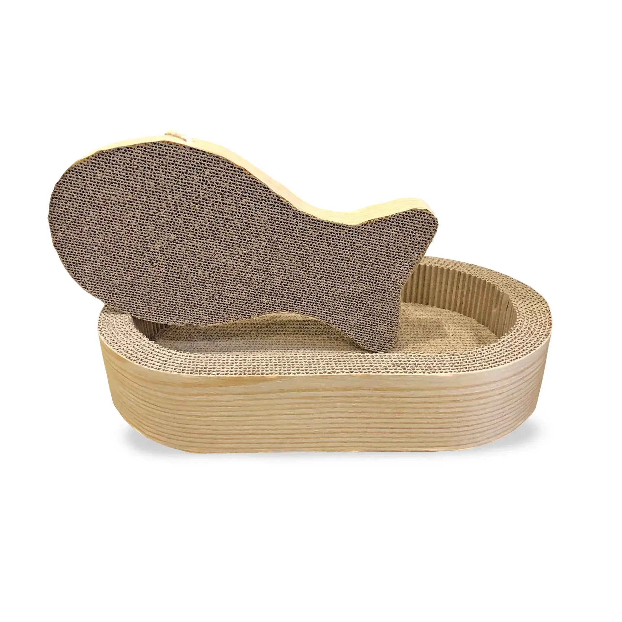 NANDOG Cat Scratcher Two Piece Oval with Inner Fish