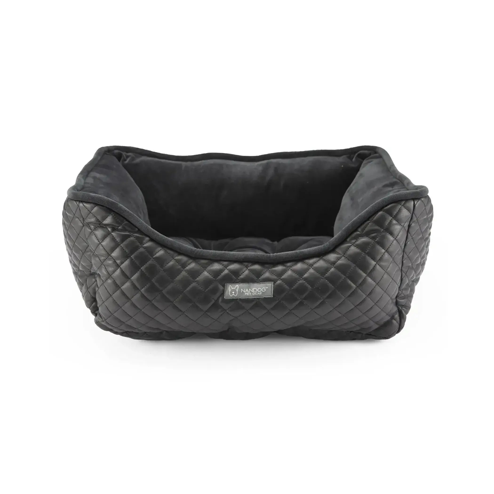 Nandog Prive Collection Quilted Vegan Leather Pet Bed
