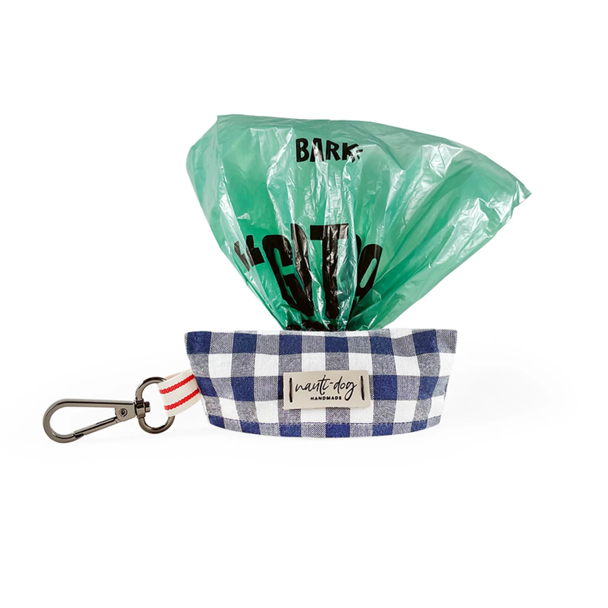 Buffalo Navy Check Oxford Plaid Dog Waste Bag Dispenser