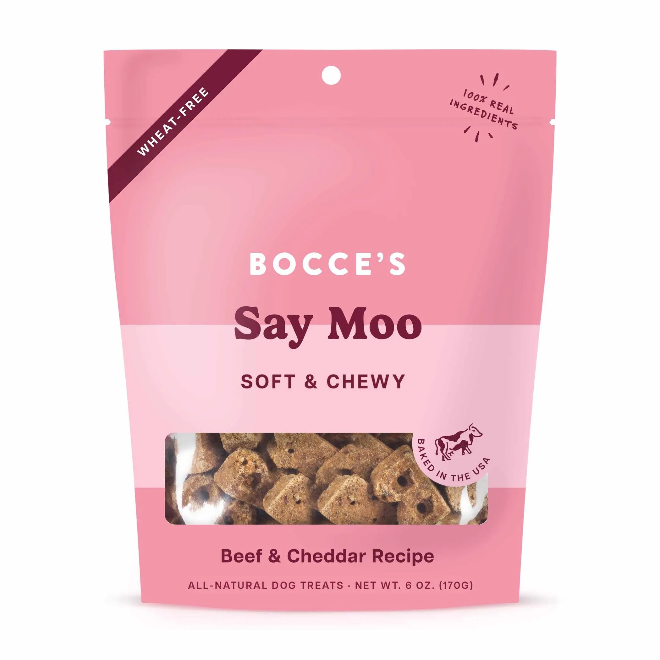 Bocce's Bakery Say MOO Soft & Chewy Dog Treats 6oz