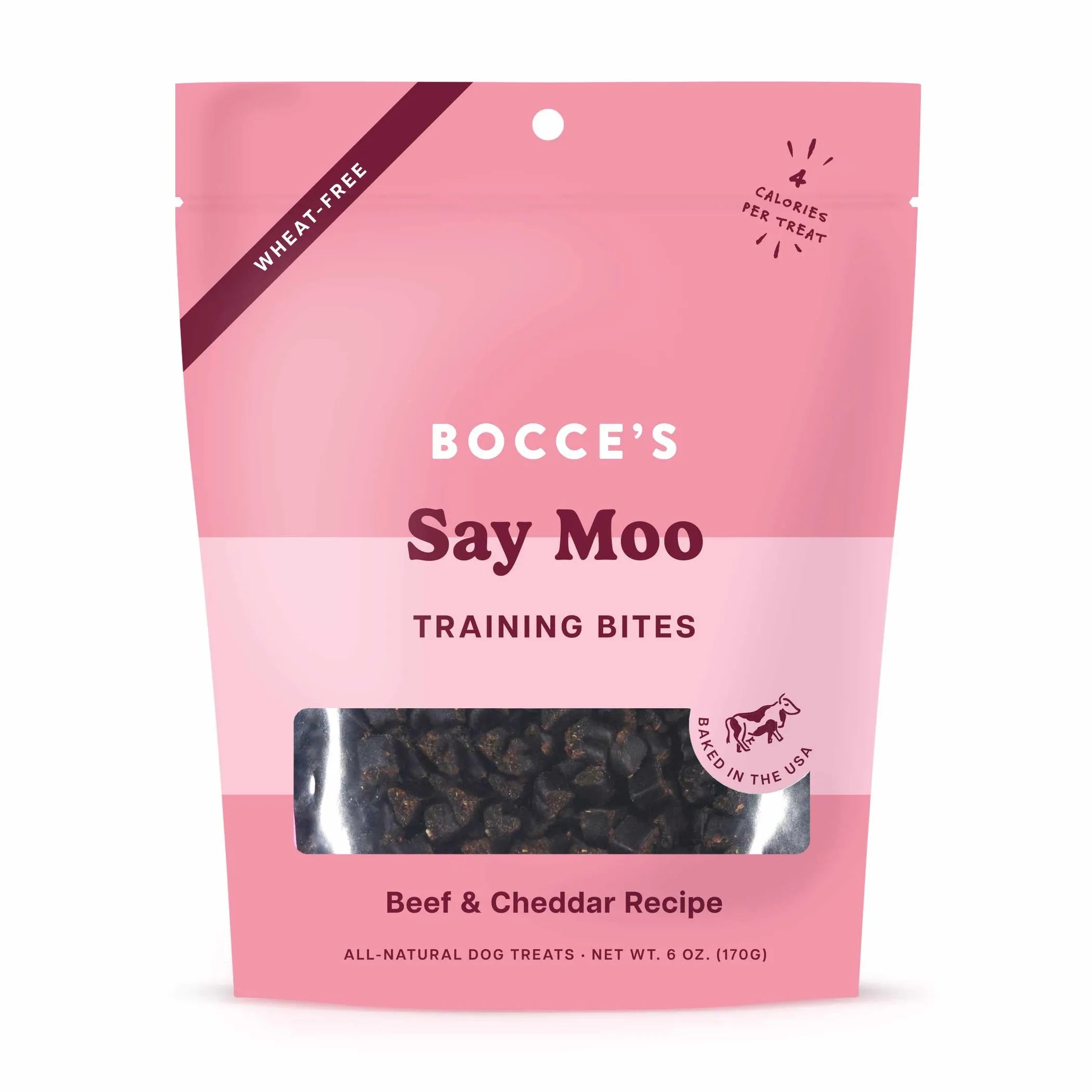 Bocce's Bakery Say MOO Training Bites Dog Treats 6oz