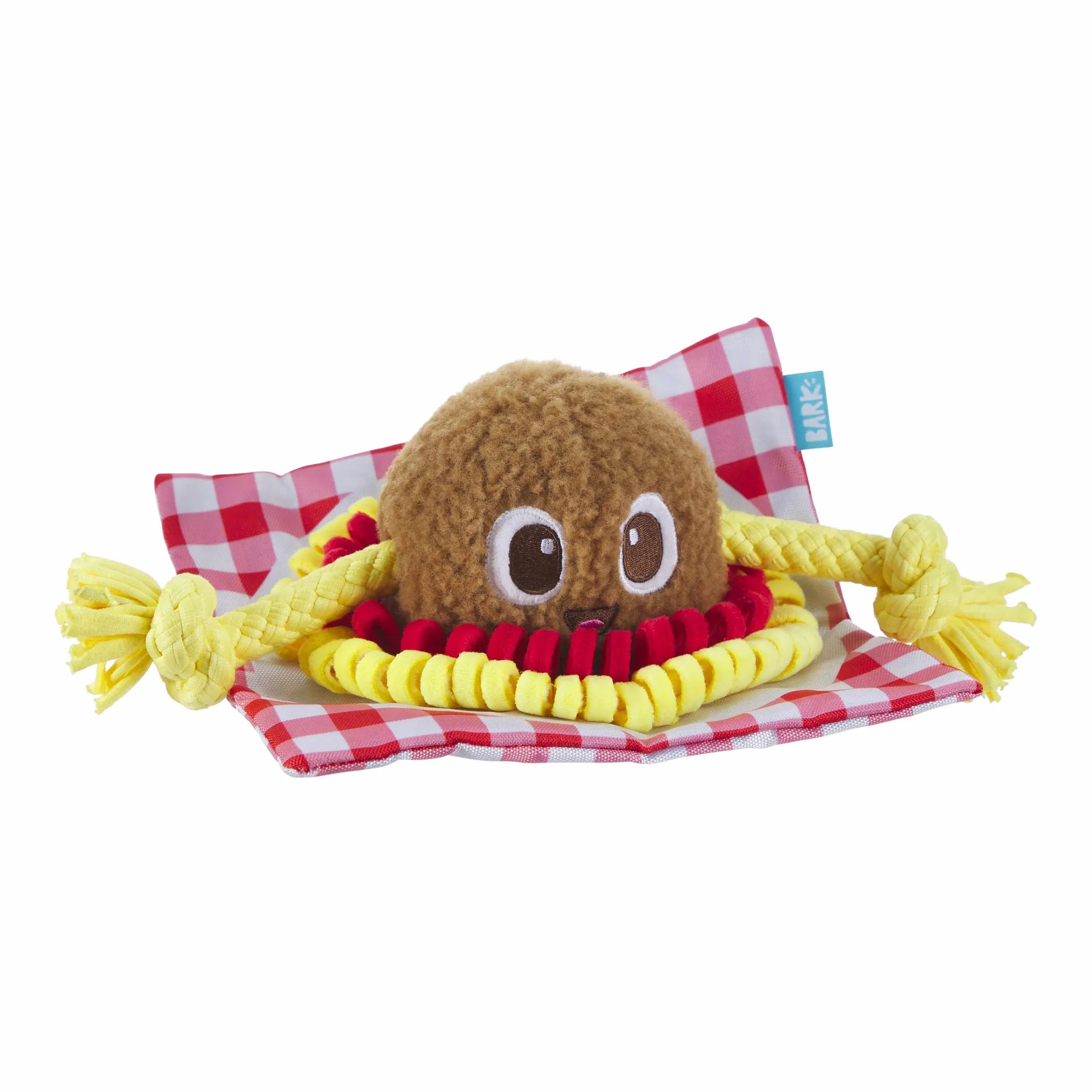 Spaghetti & Muttballs – Plush Dog Toy with Rop