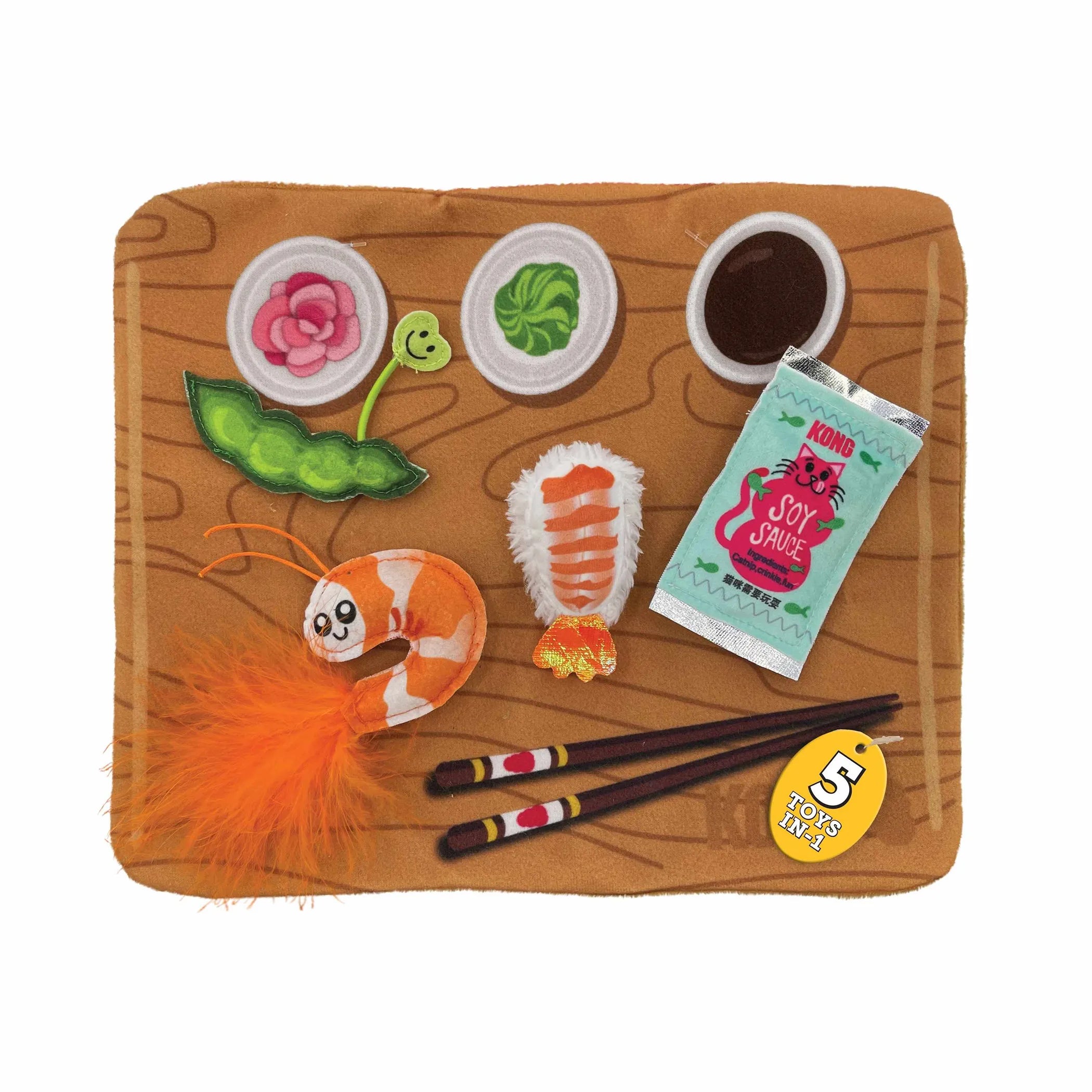 KONG® Pull-A-Partz Sushi Cat Toy