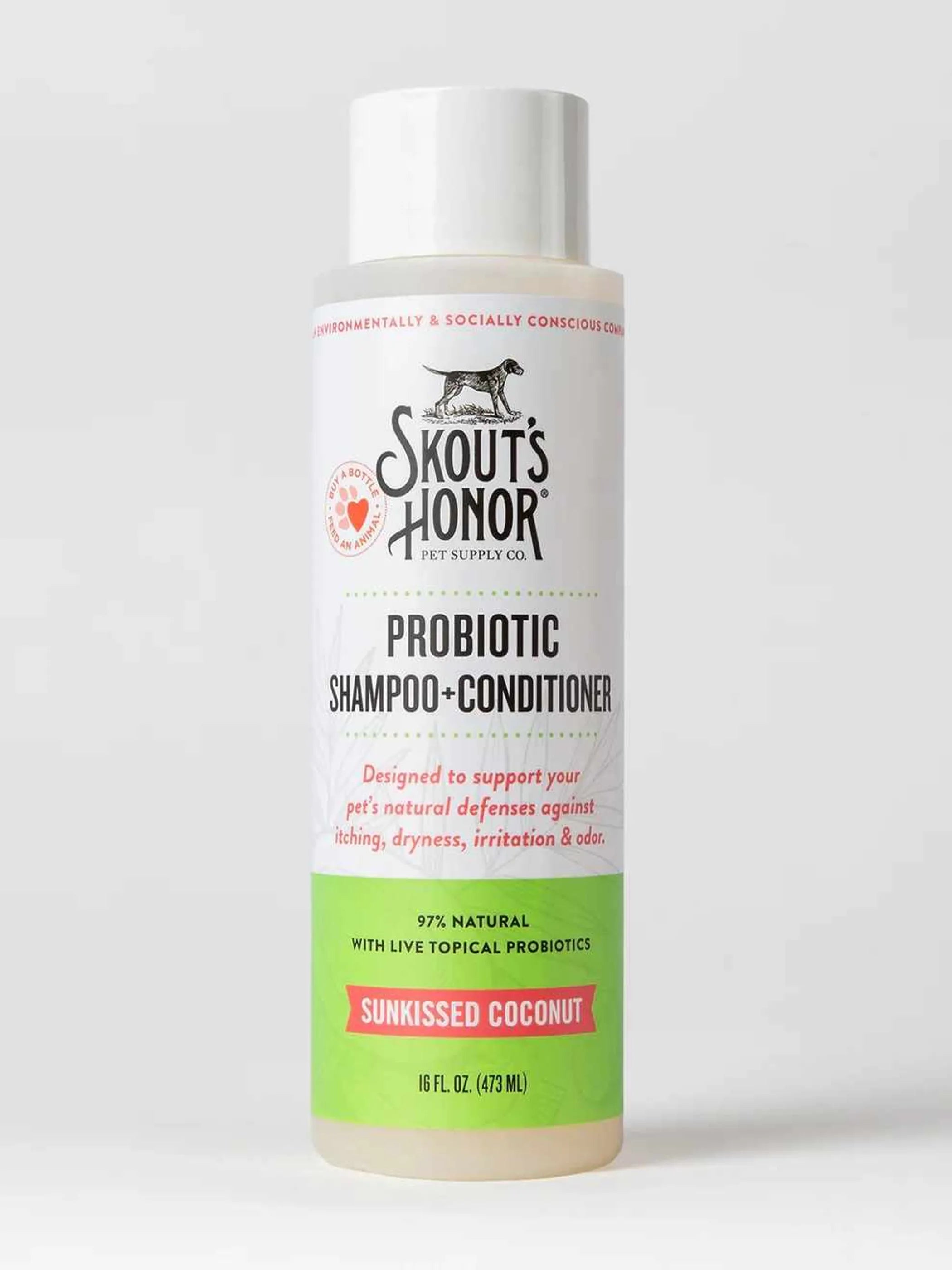 Skout's Honor Probiotic Shampoo + Conditioner Sunkissed Coconut