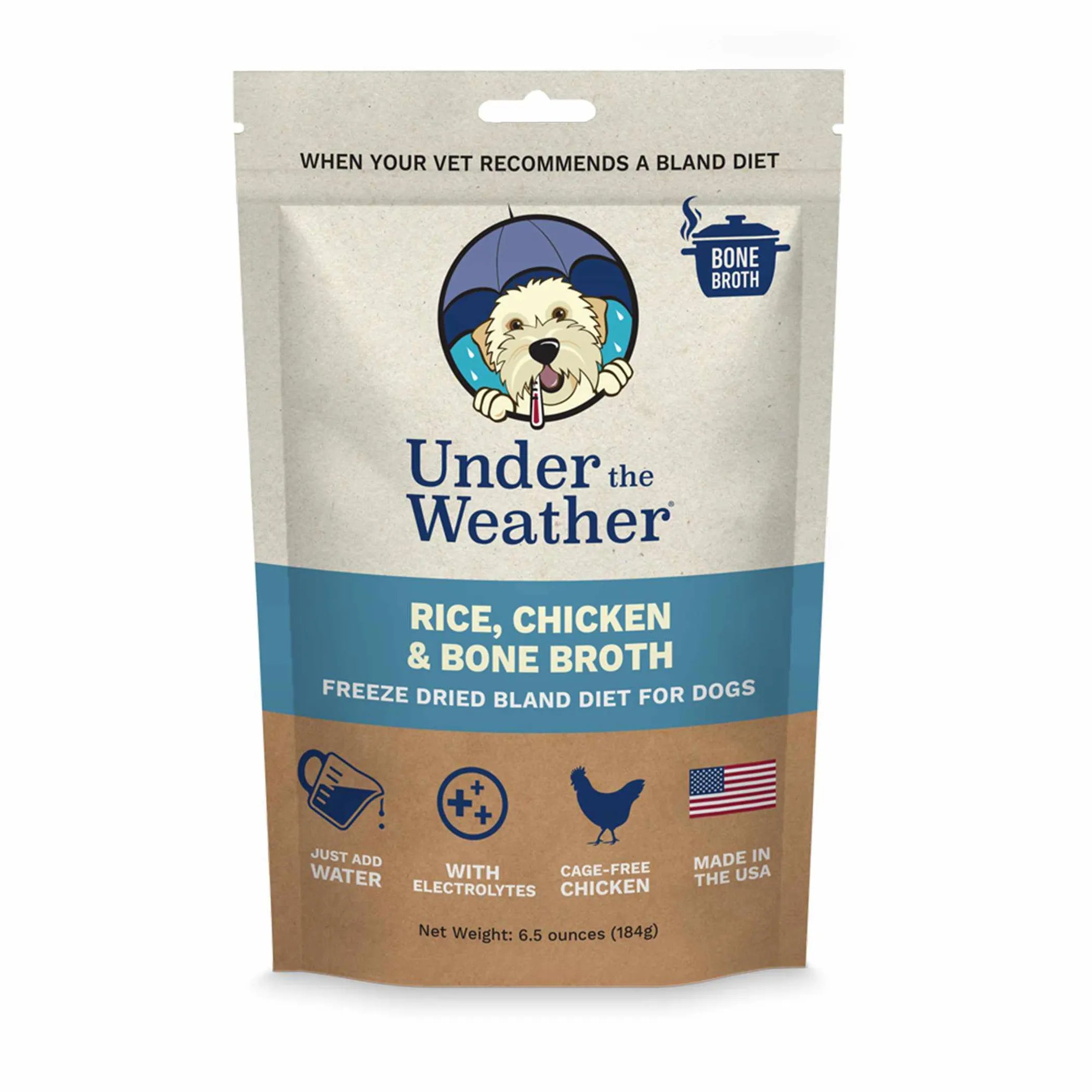 Under the Weather Rice Chicken Bone Broth