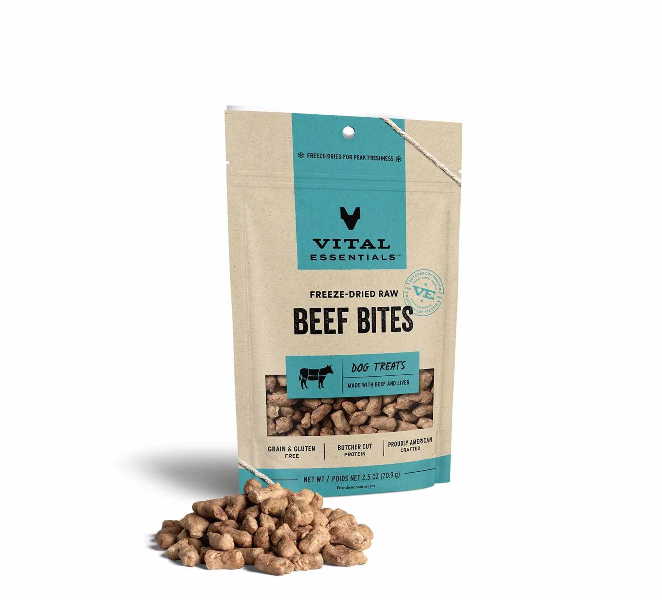 Vital Essentials® Freeze-Dried Beef Bites Dog Treats