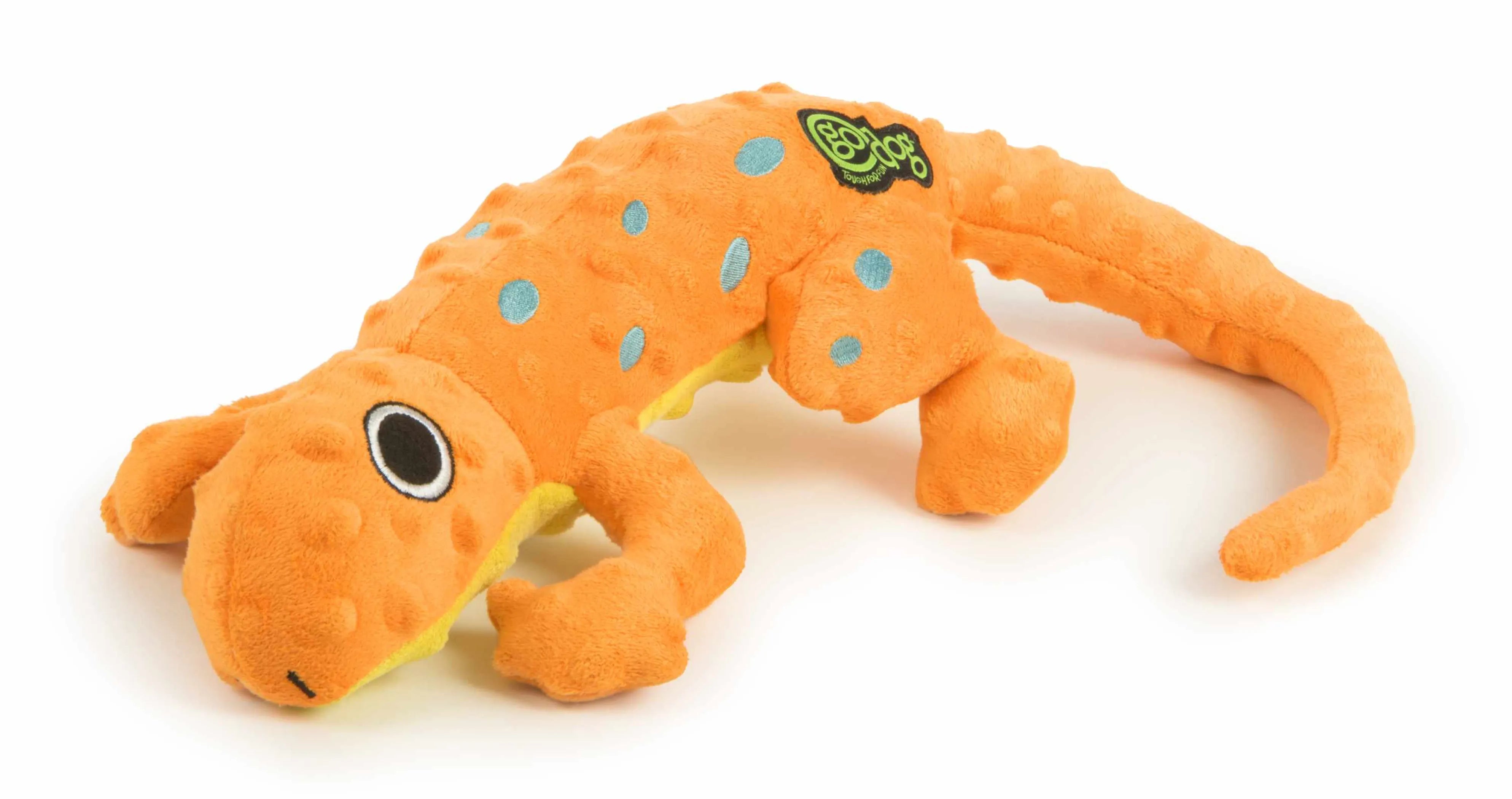 GoDog Amphibianz Gecko Plush Dog Toy