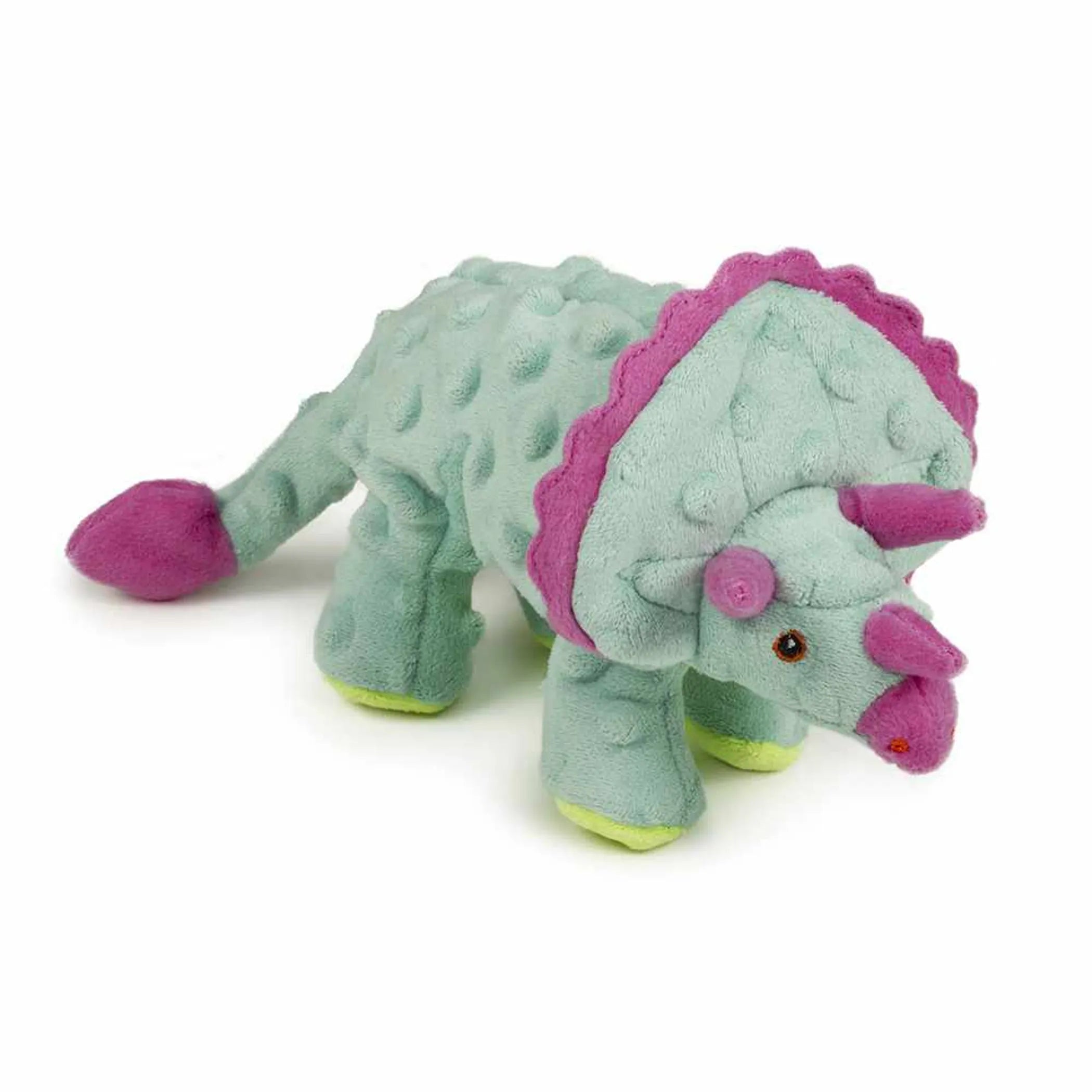 GoDog Dino Triceratops Plush Dog Toy
