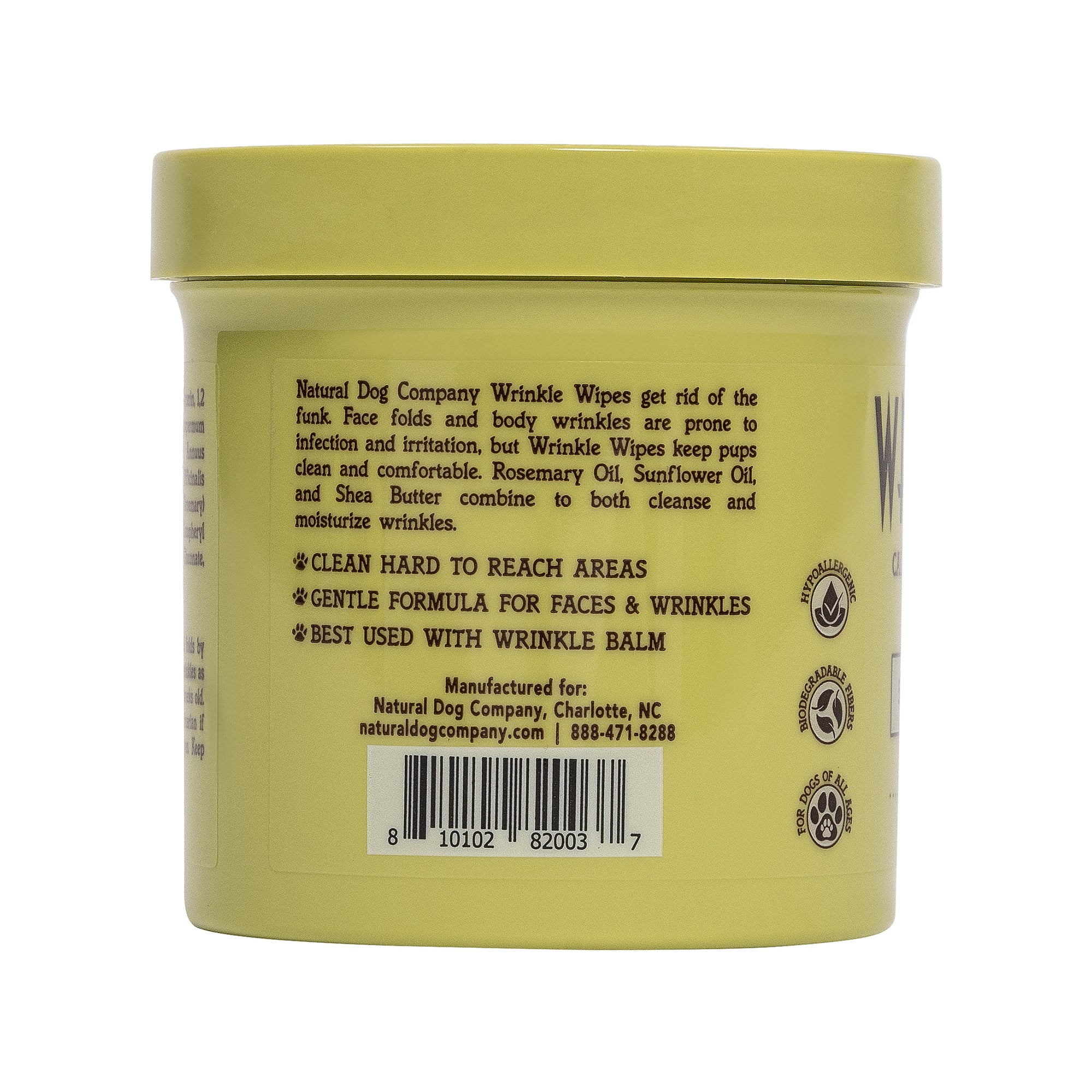 Wrinkle Wipes Jar - 50ct.