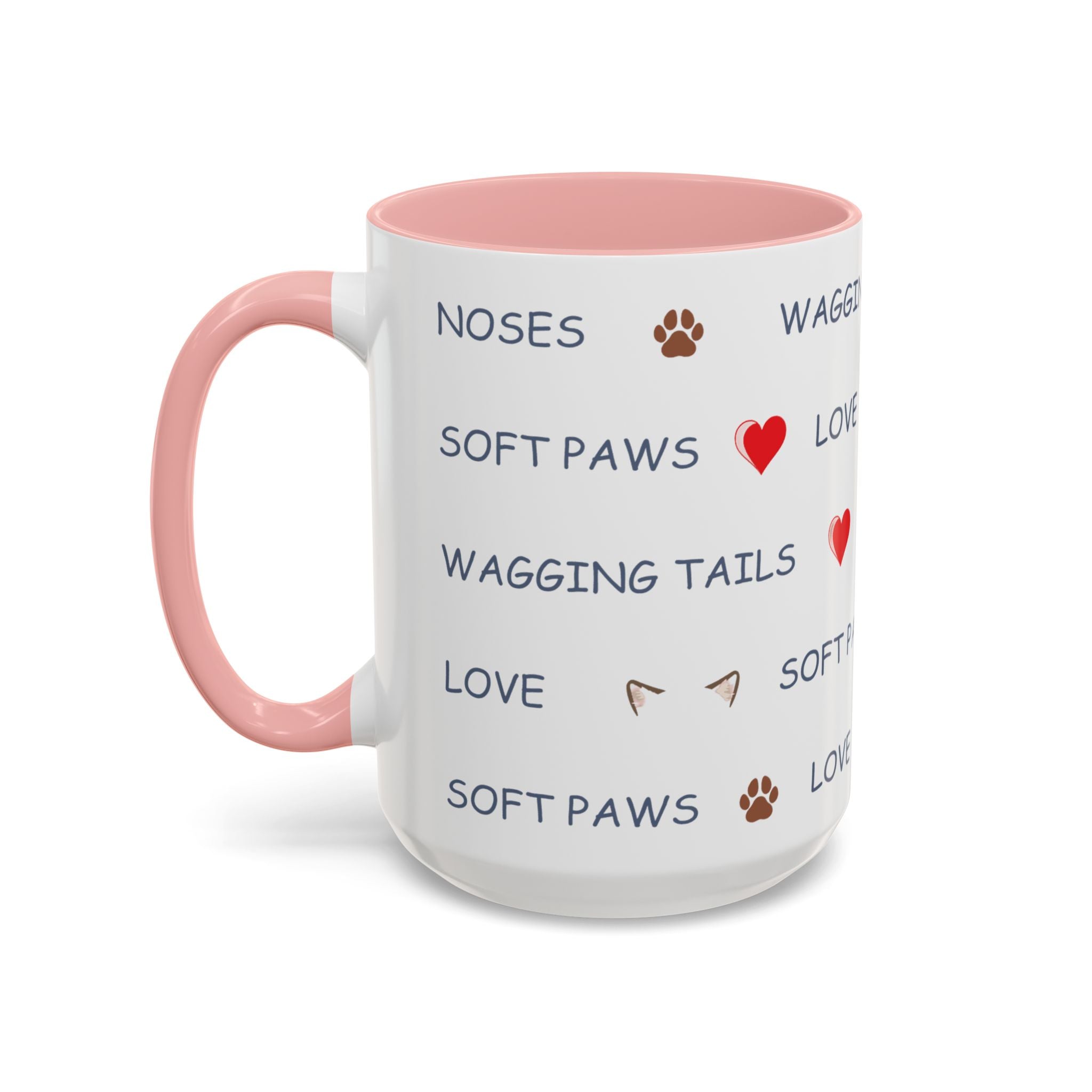 Warm & Fuzzy Pet Lover Collection - Wagging Tails & Kisses Design Mug