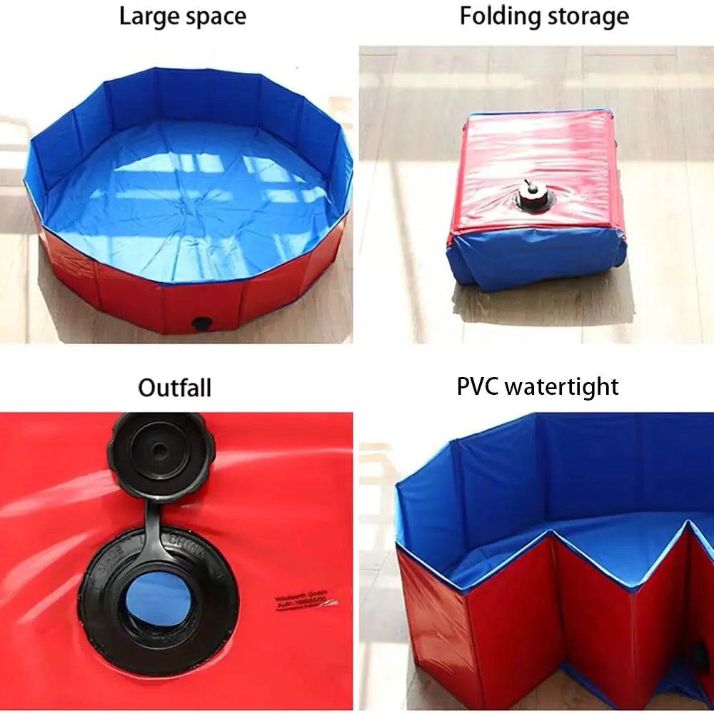 PVC Foldable Dog Pool & Pet Bathtub