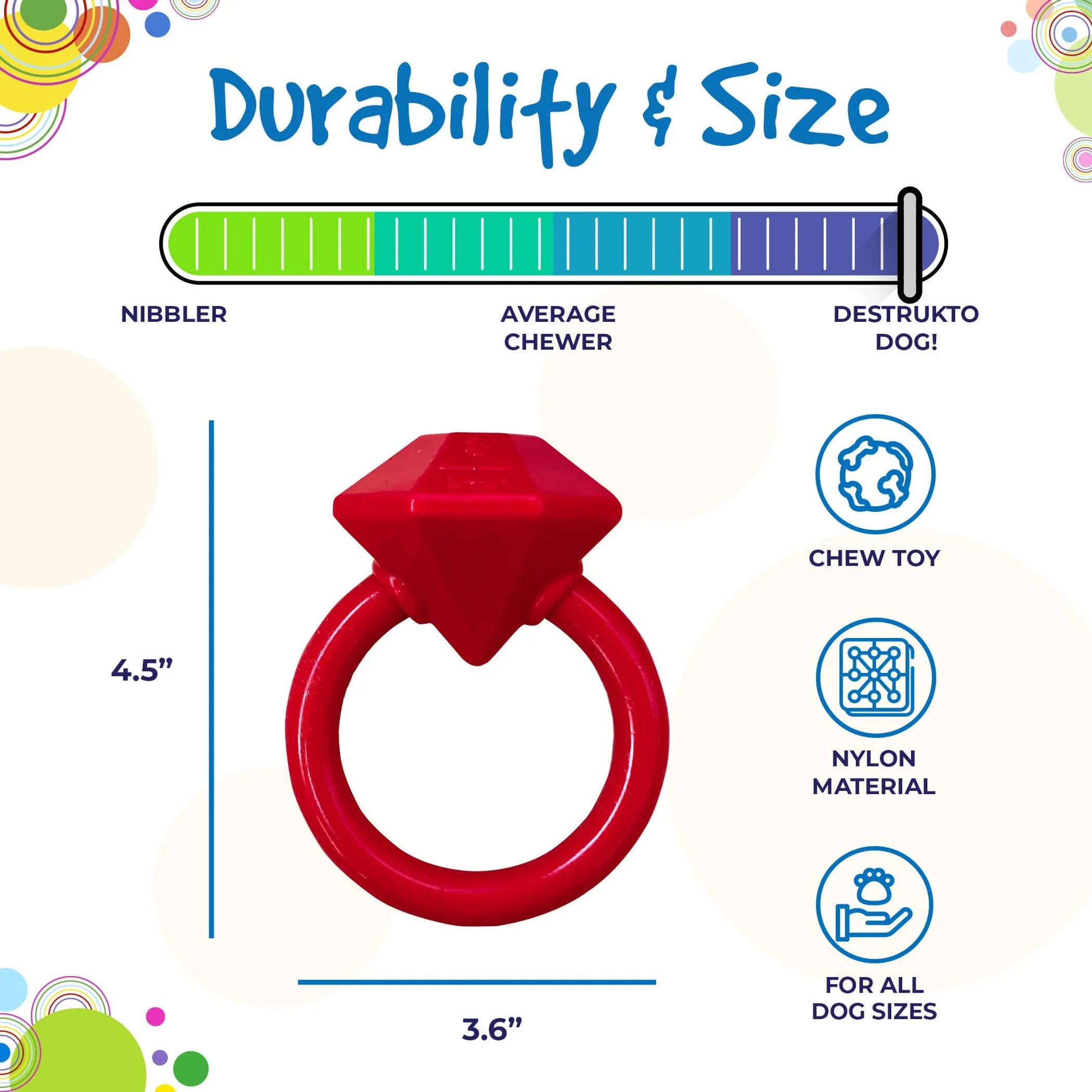 Diamond Teething Ring Toy