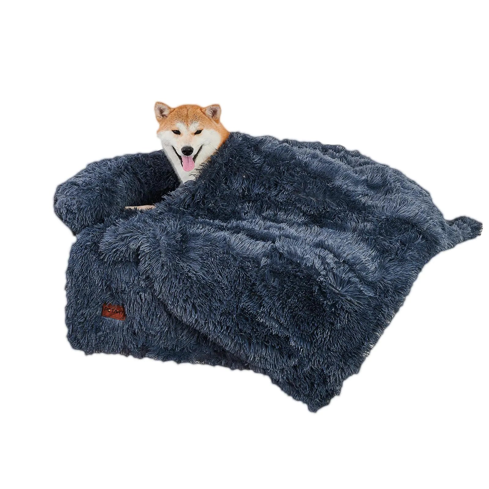 Fluffy Sofa & Bed Cover W/Removable Blanket