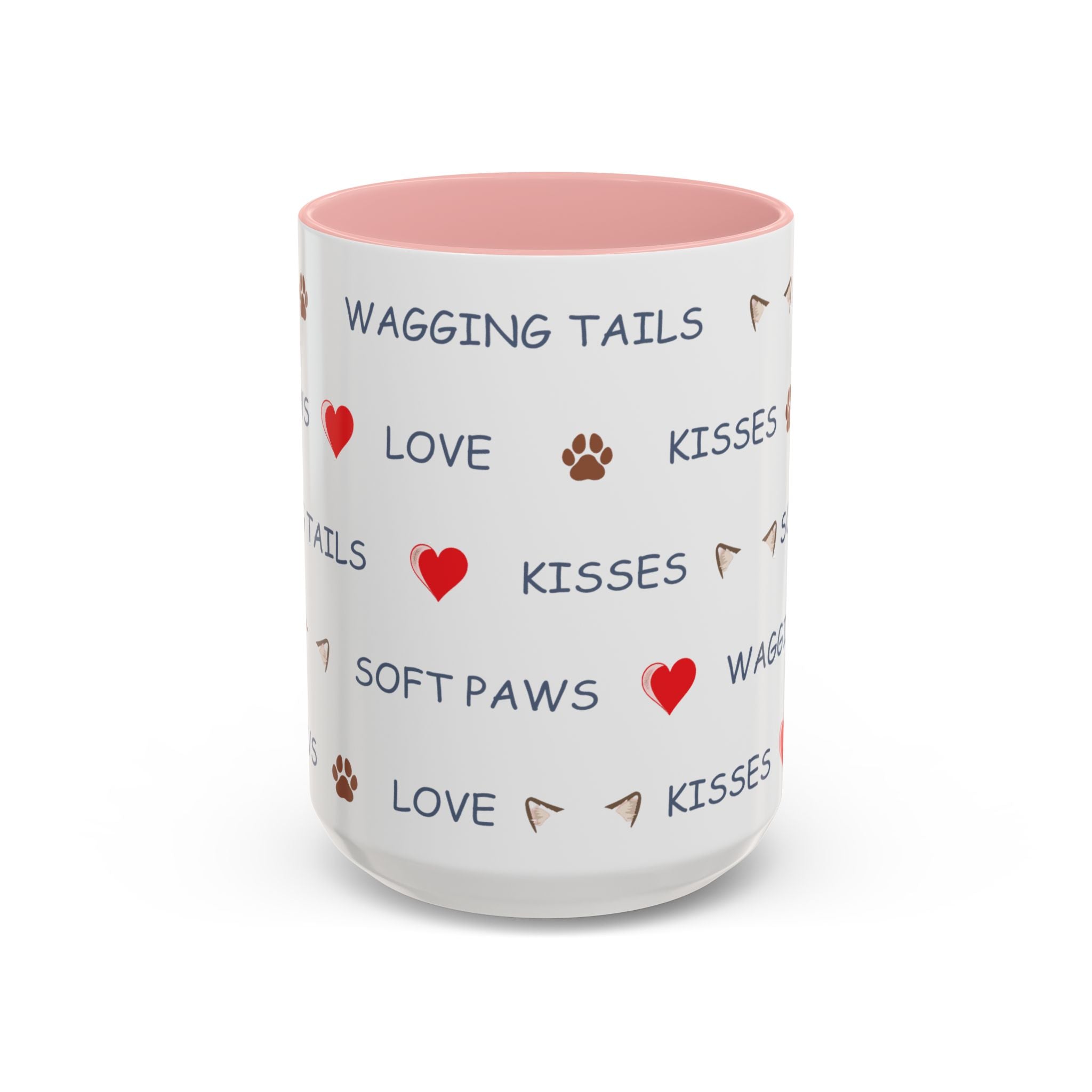 Warm & Fuzzy Pet Lover Collection - Wagging Tails & Kisses Design Mug