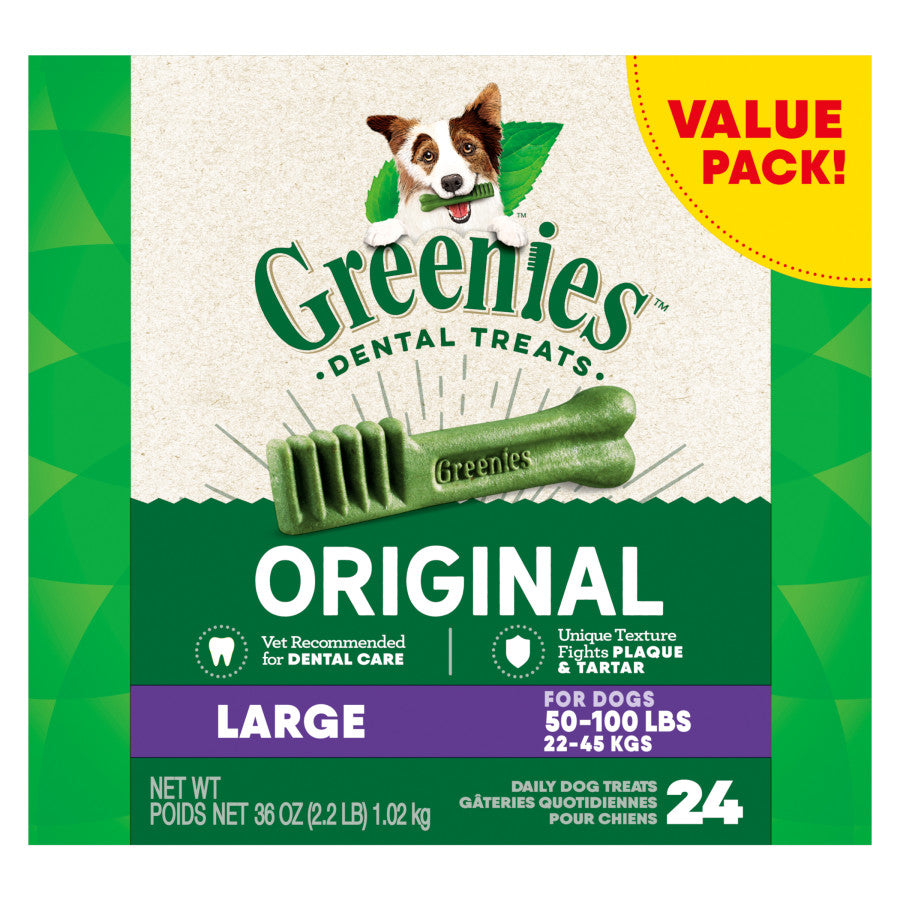 Greenies Dog Dental Treats Large, Original, 1ea/36 oz, 24 ct