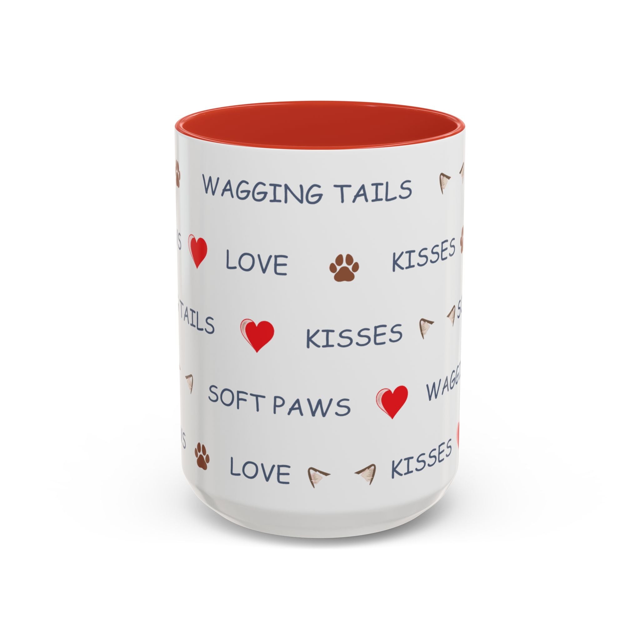 Warm & Fuzzy Pet Lover Collection - Wagging Tails & Kisses Design Mug