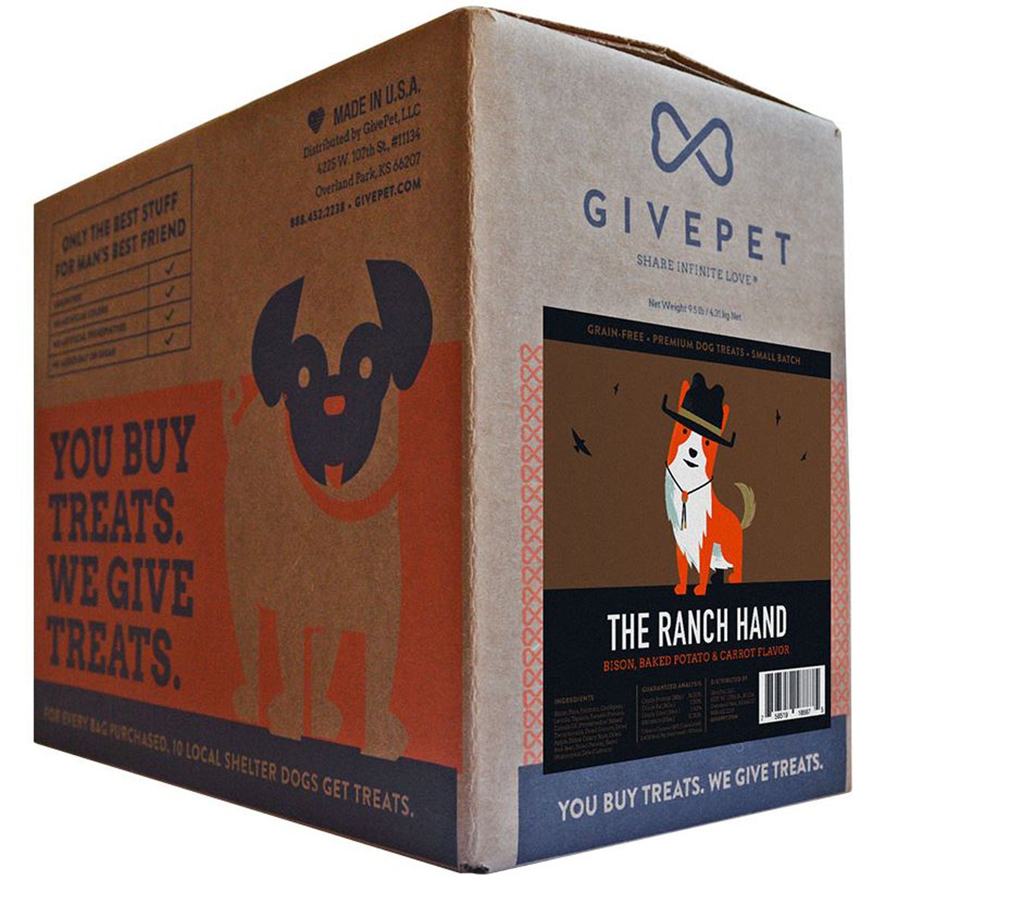 GivePet Dog The Ranch Hand 9.5lbs. Bulk