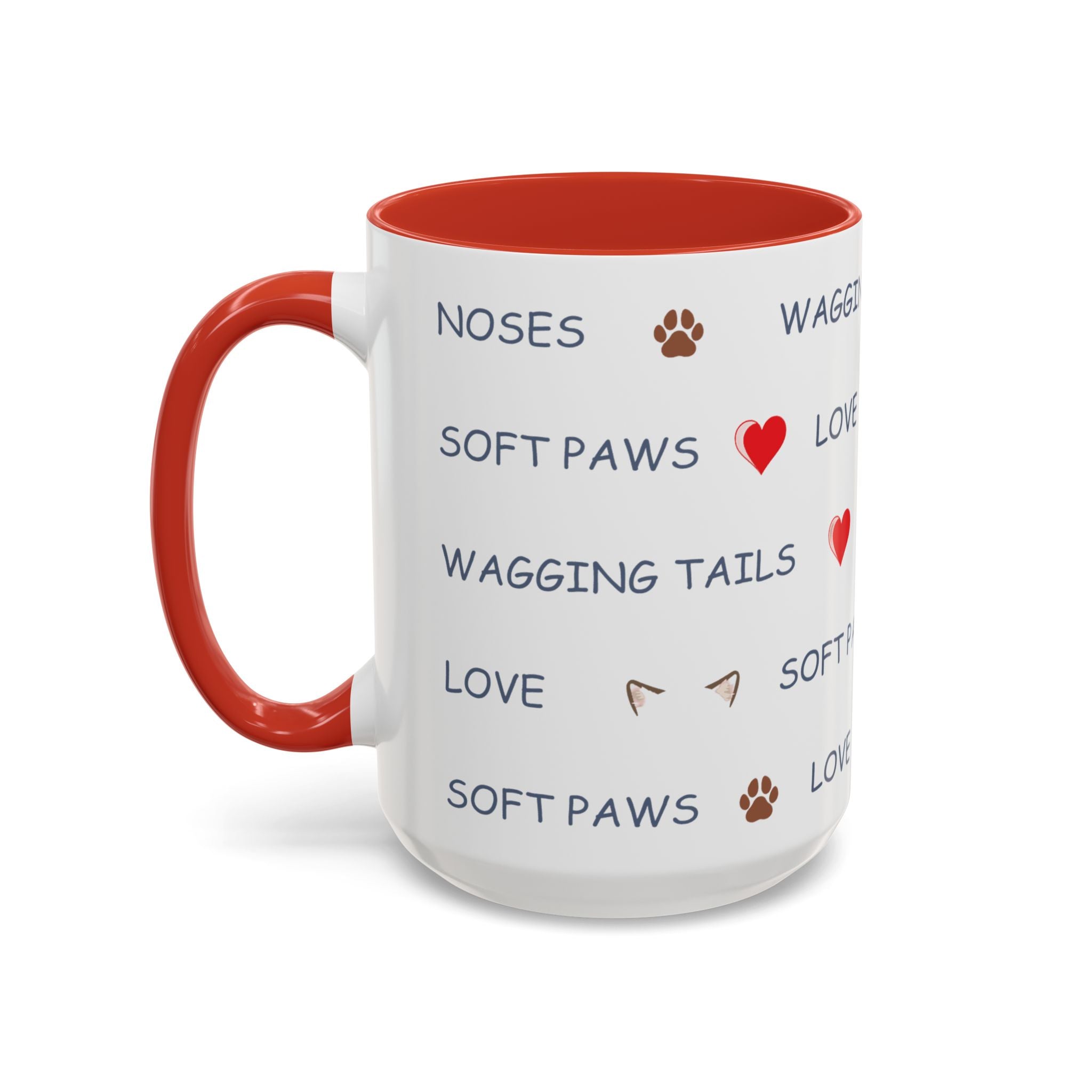 Warm & Fuzzy Pet Lover Collection - Wagging Tails & Kisses Design Mug